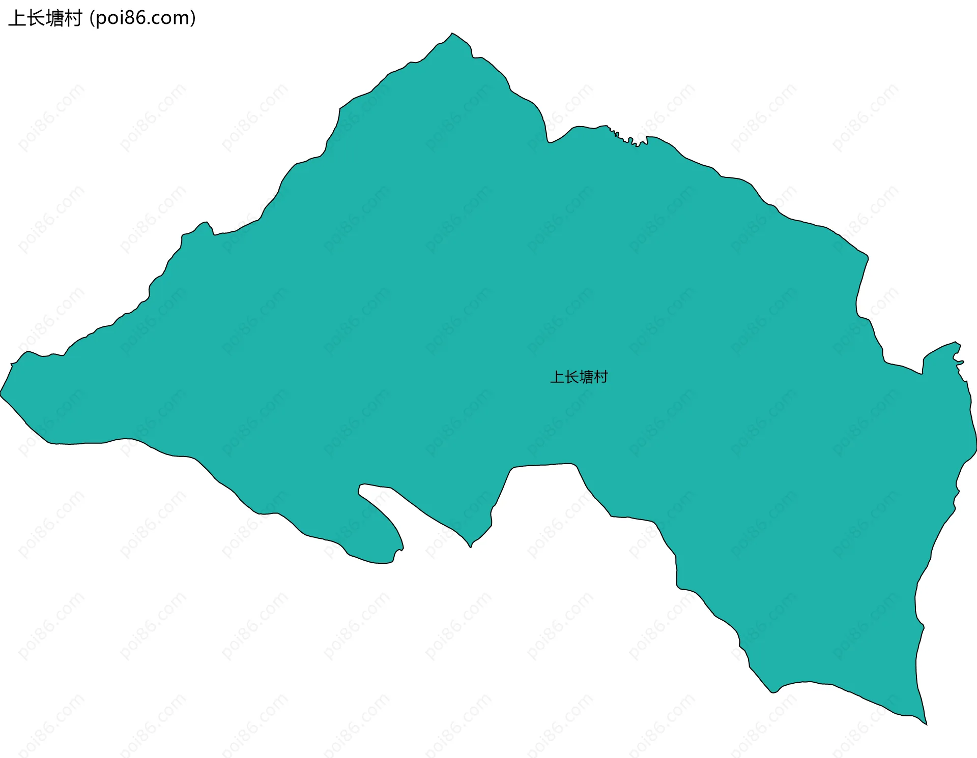 上长塘村边界地图