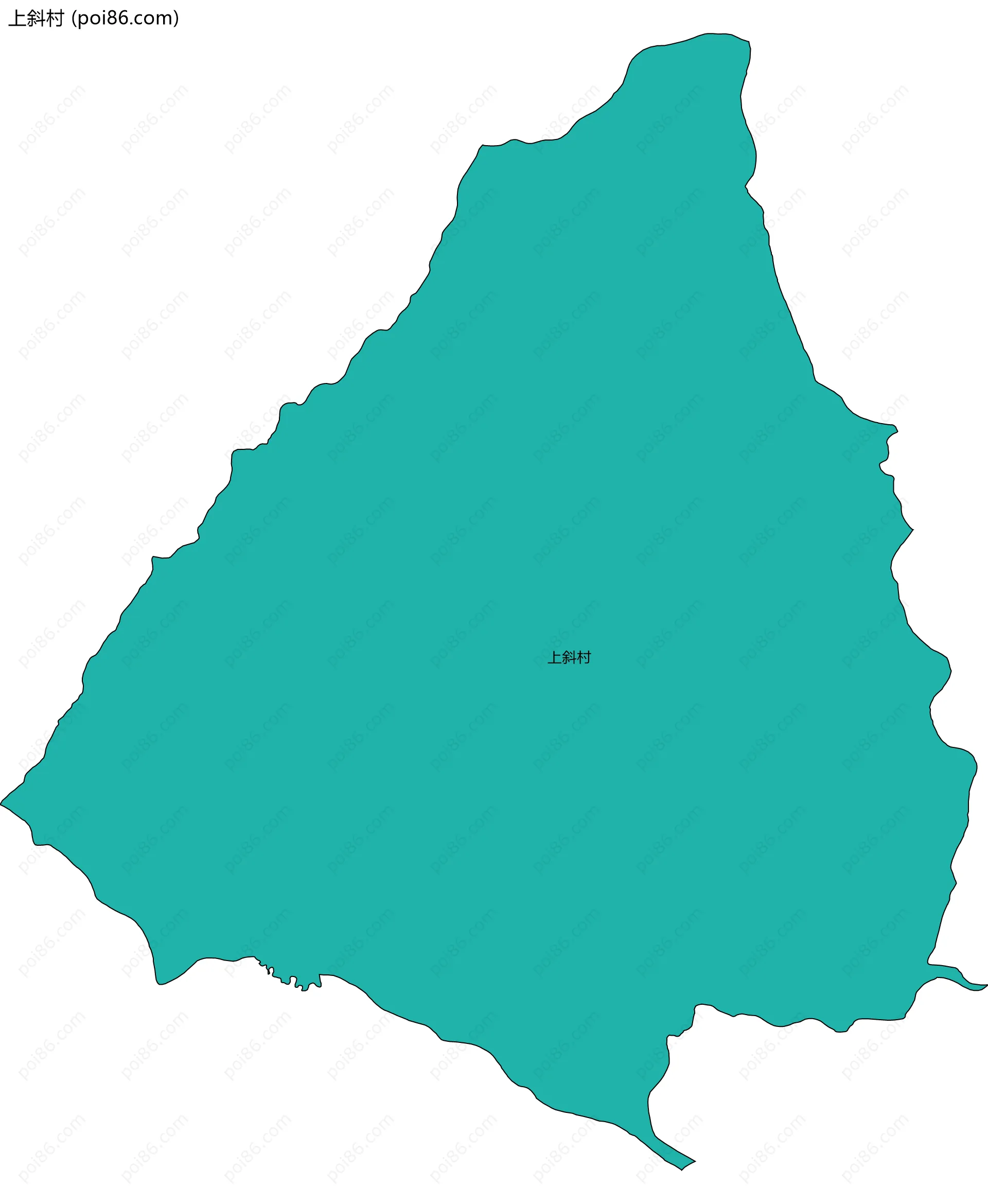 上斜村边界地图