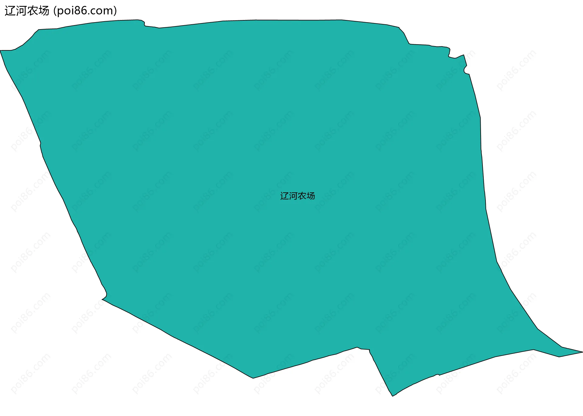 辽河农场边界地图