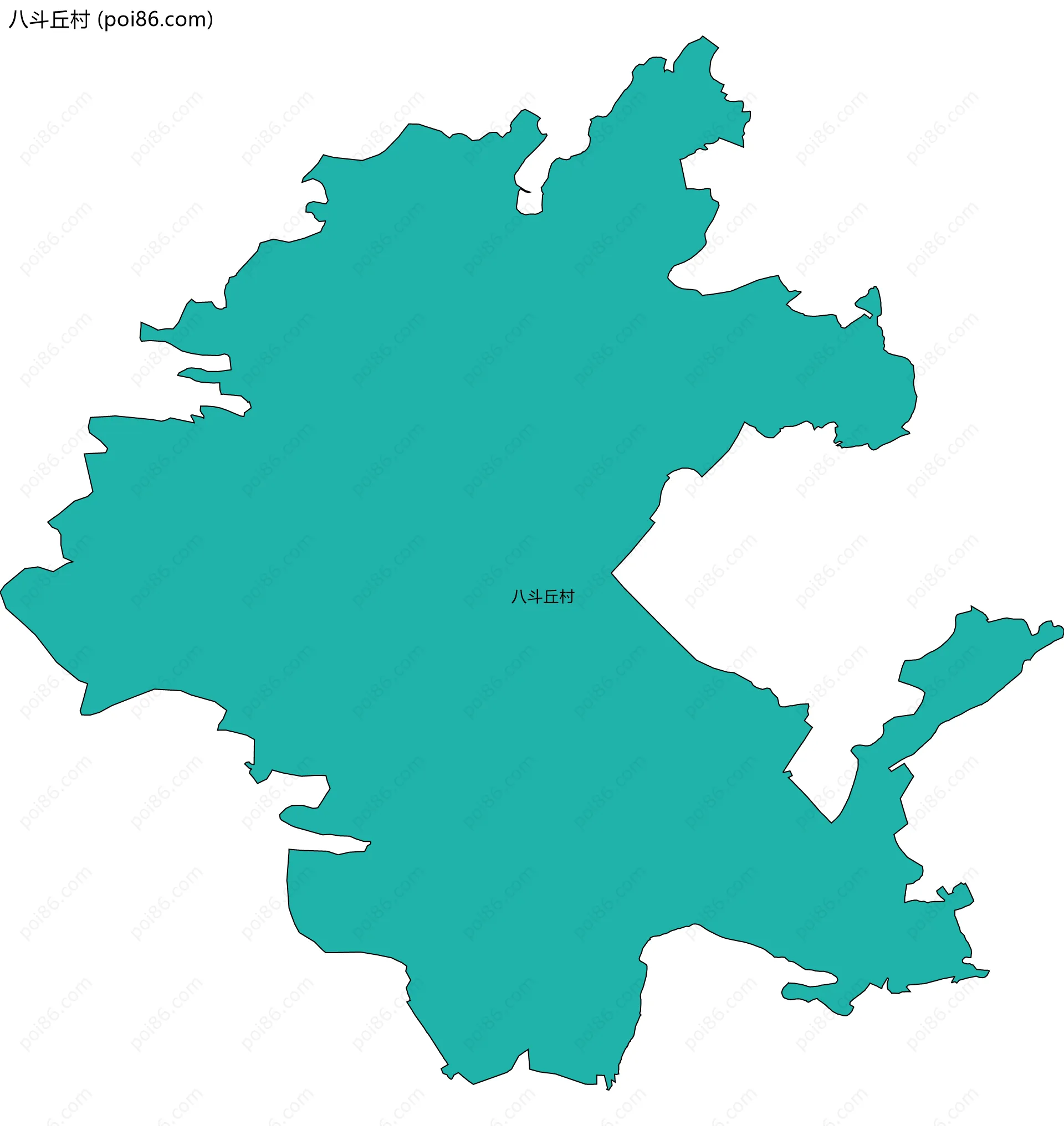 八斗丘村边界地图