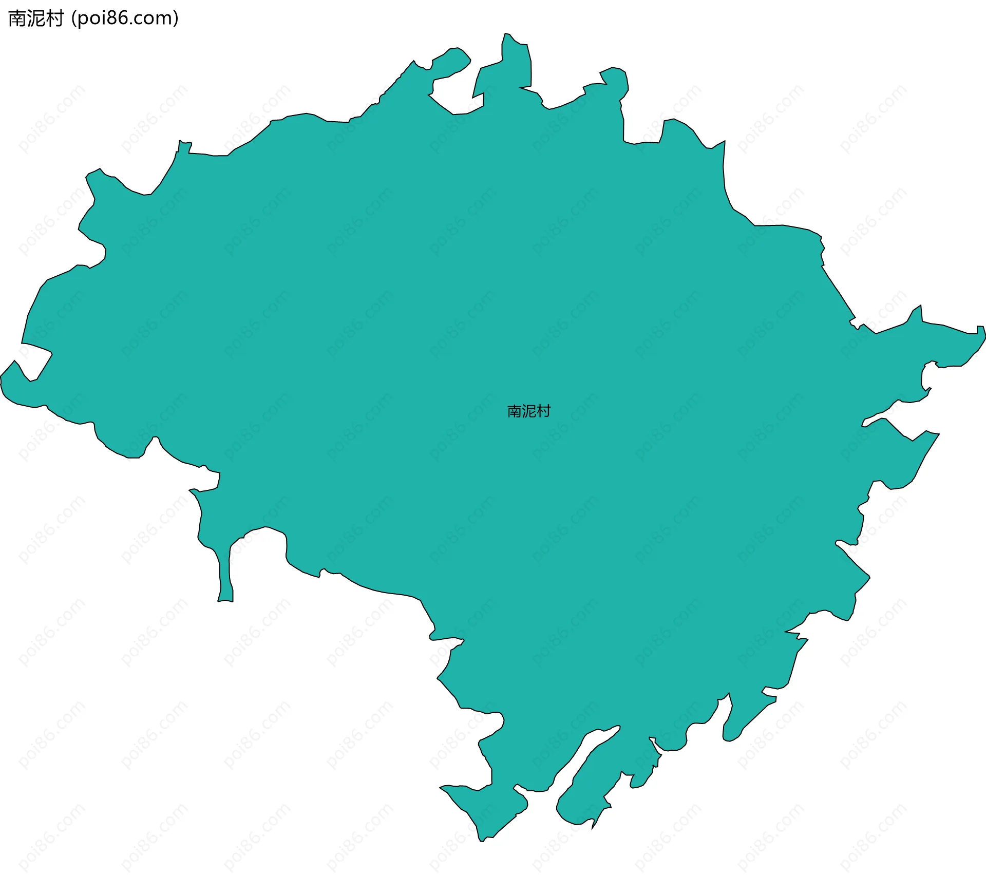 南泥村边界地图
