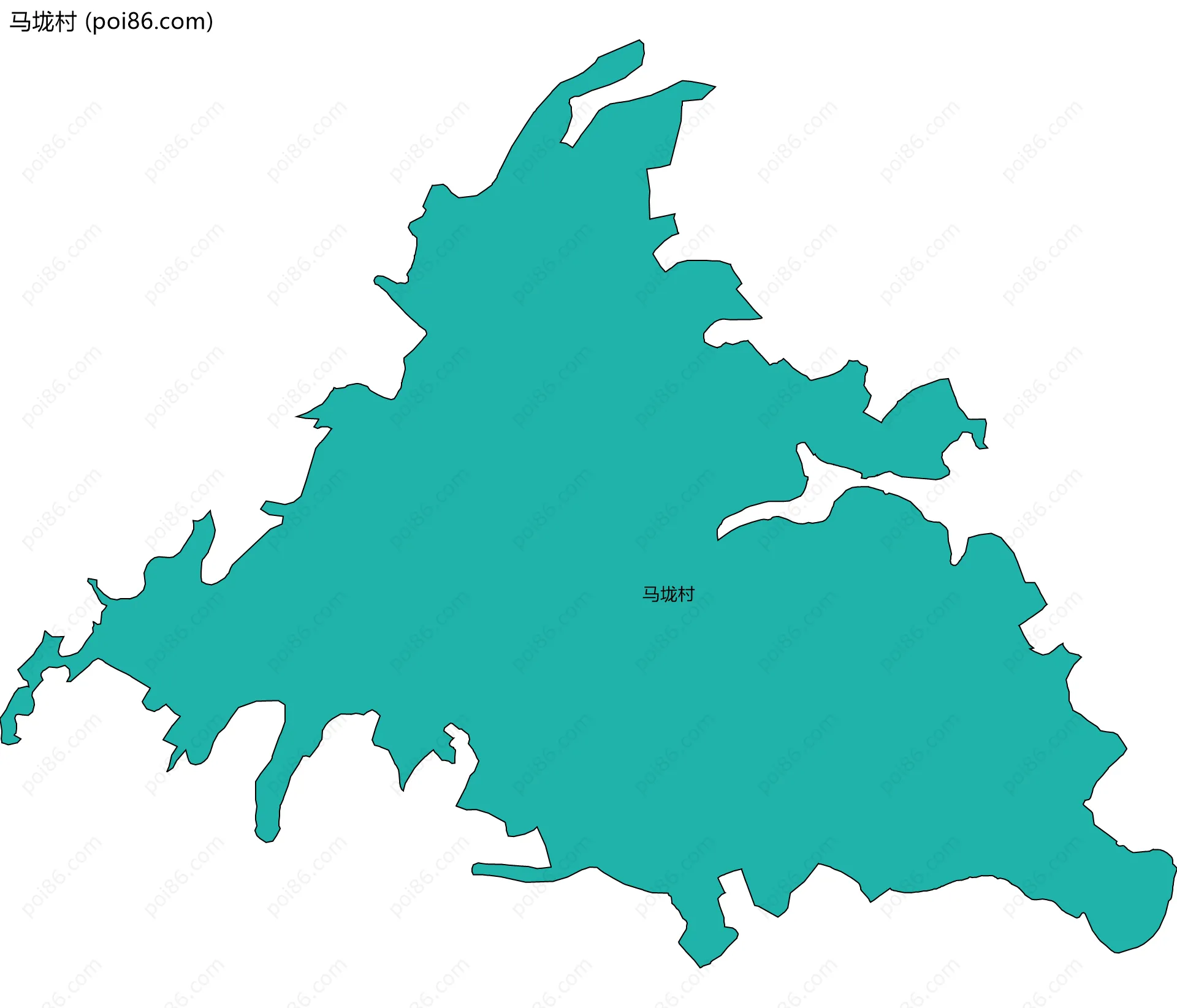马垅村边界地图
