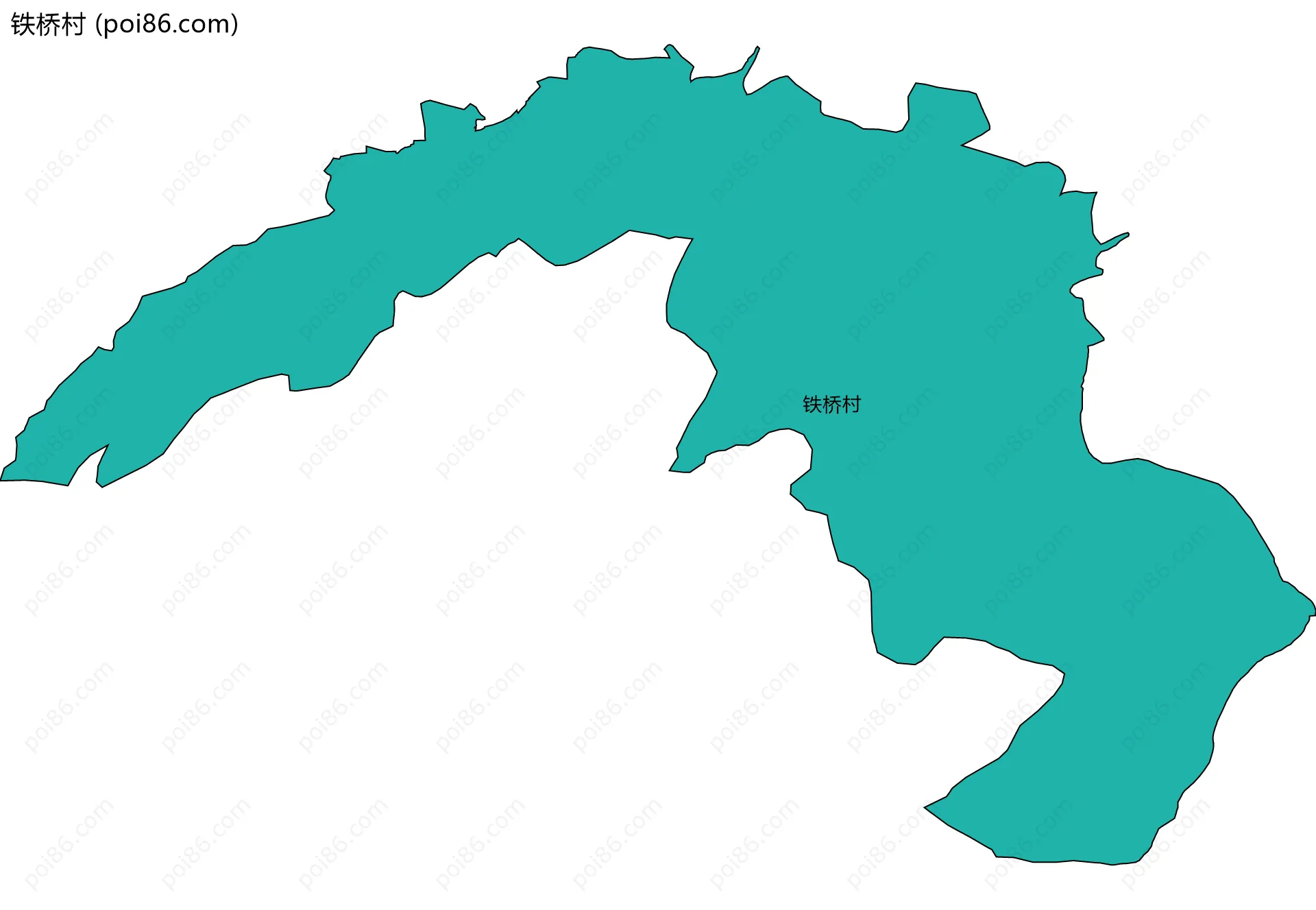 铁桥村边界地图