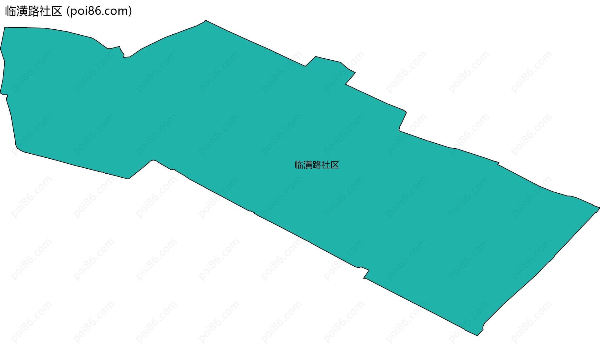 临潢路社区边界地图