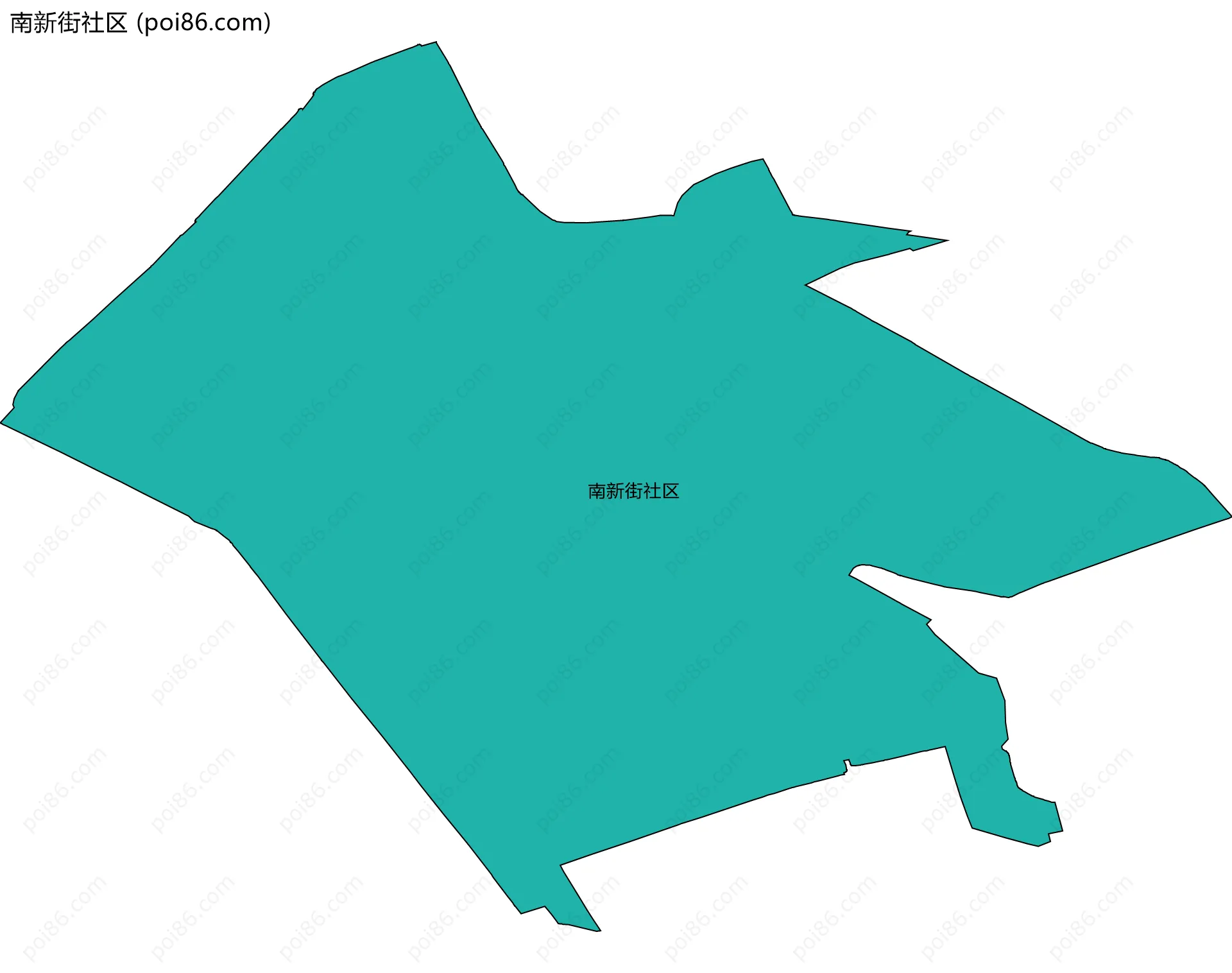 南新街社区边界地图