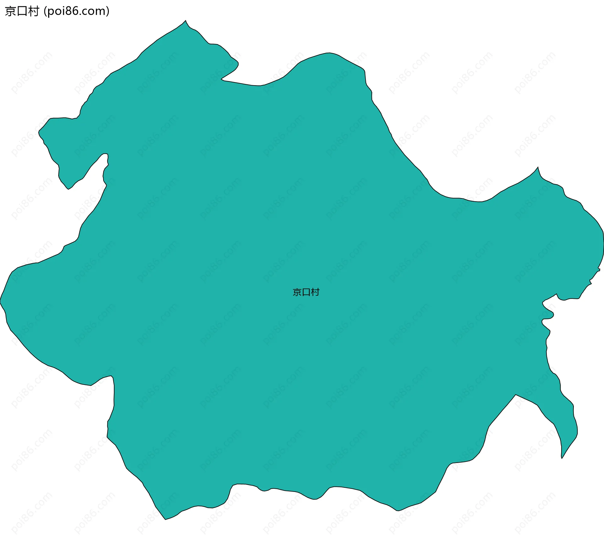 京口村边界地图