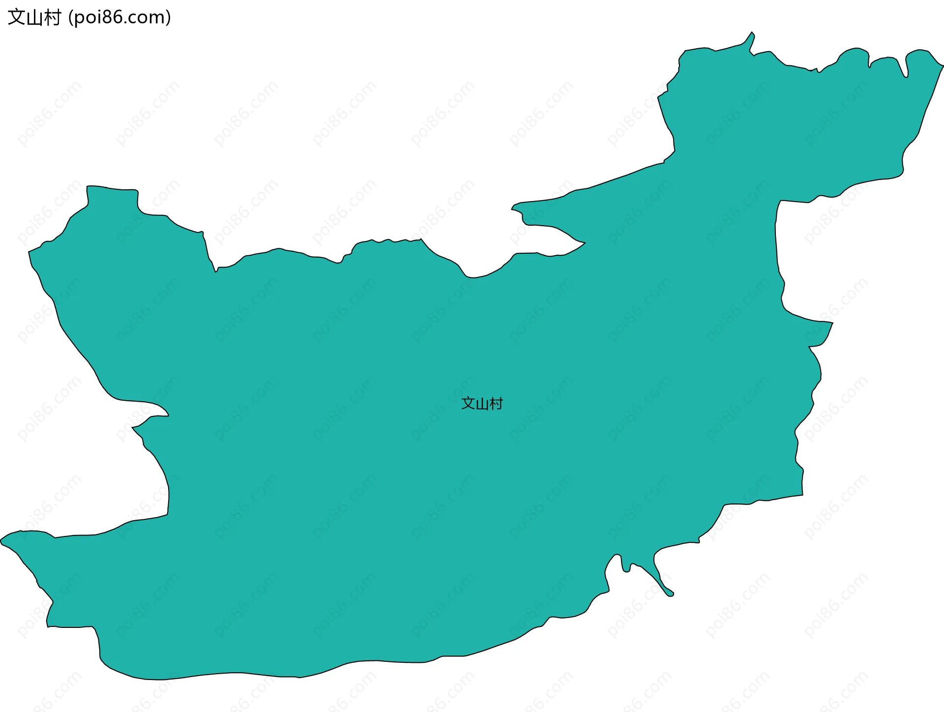 文山村边界地图