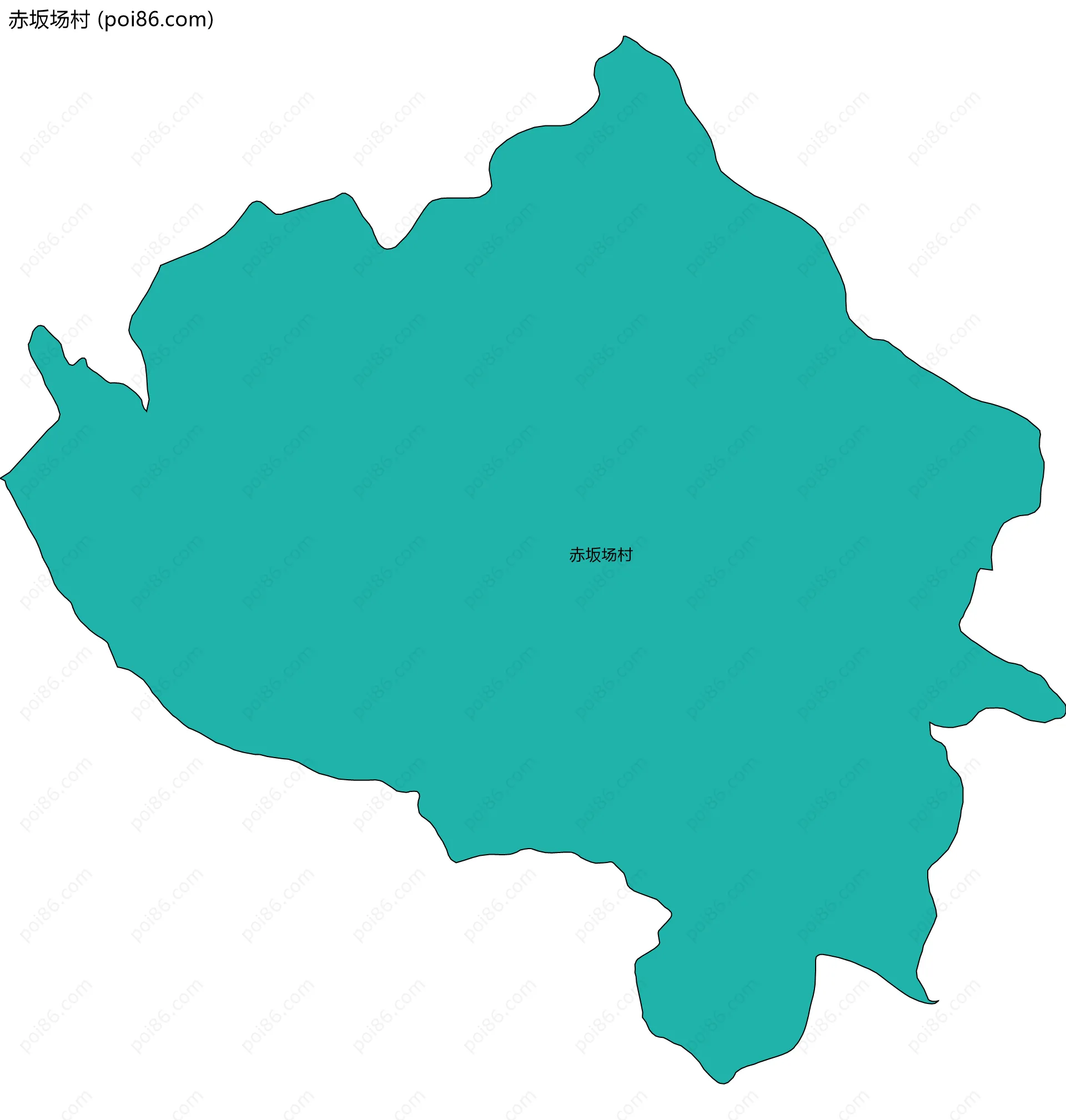 赤坂场村边界地图