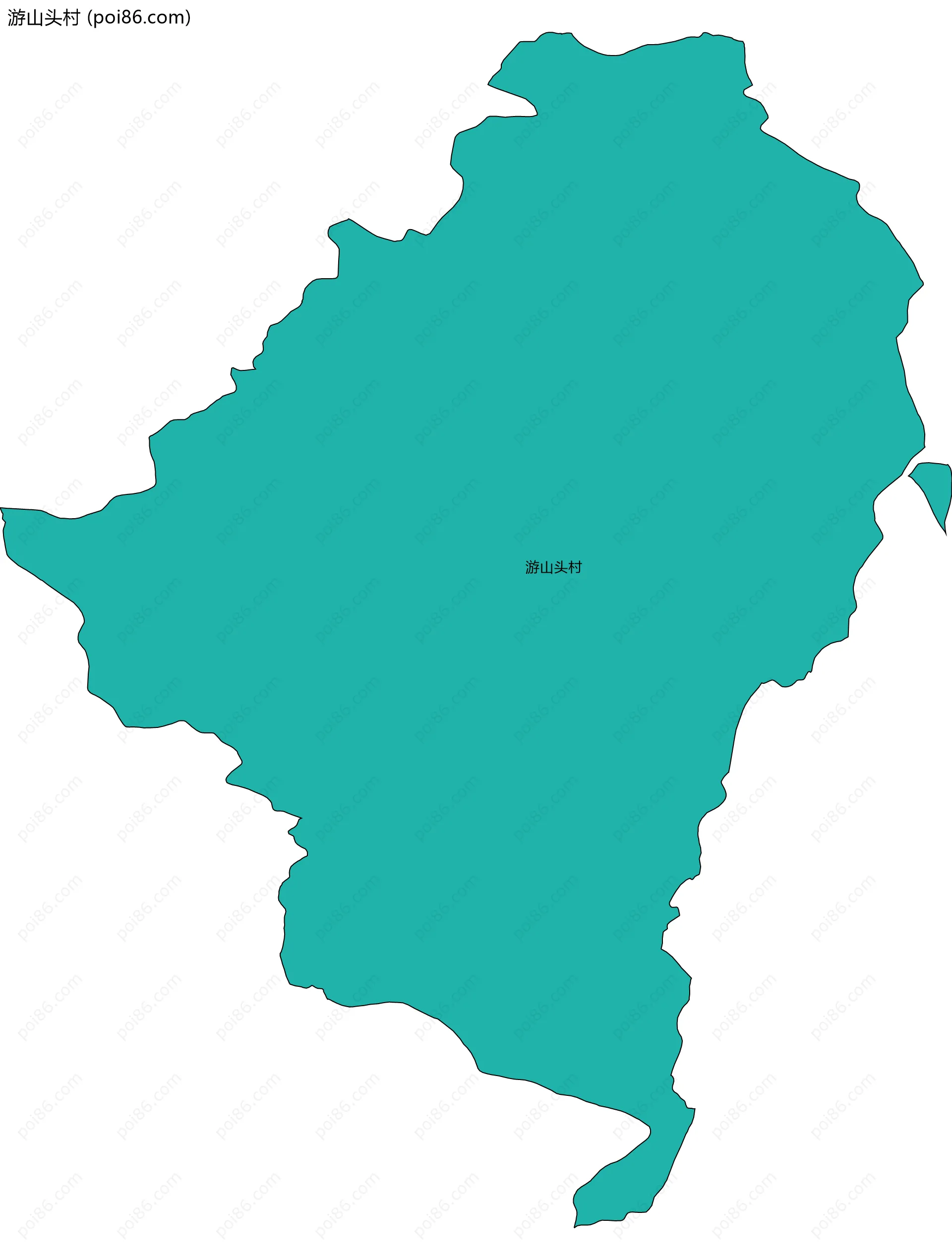 游山头村边界地图