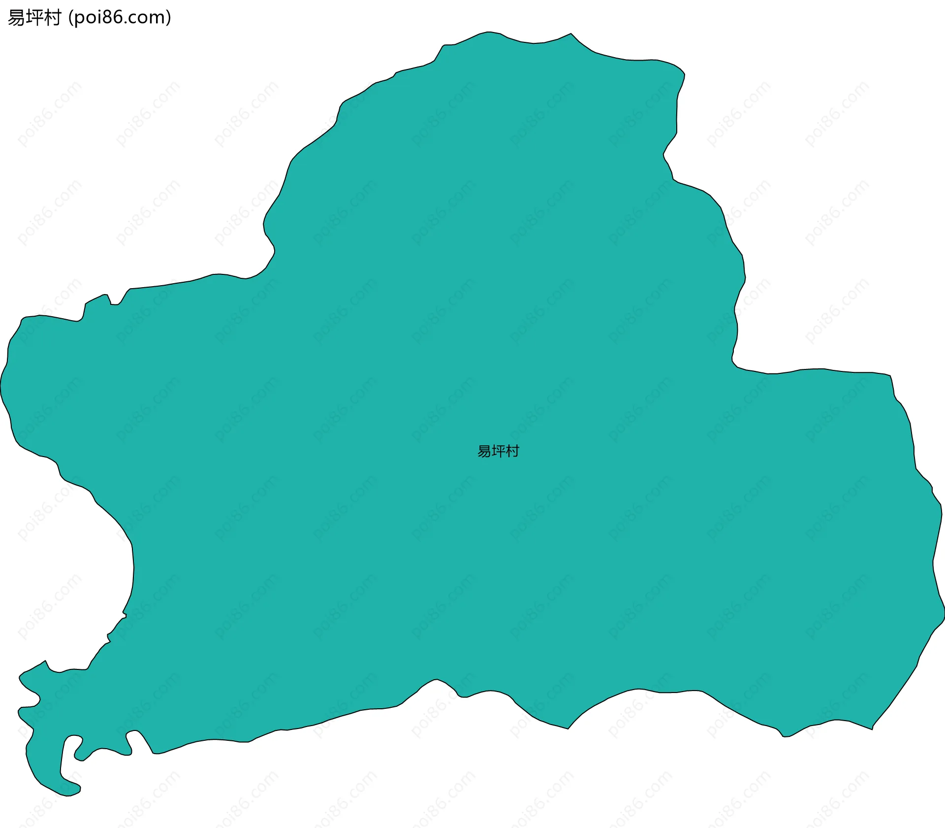 易坪村边界地图