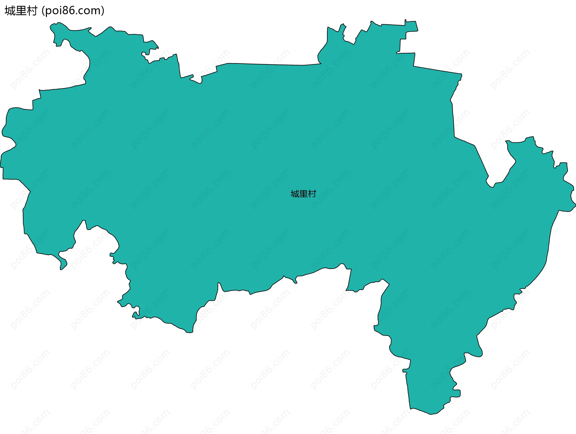 城里村边界地图