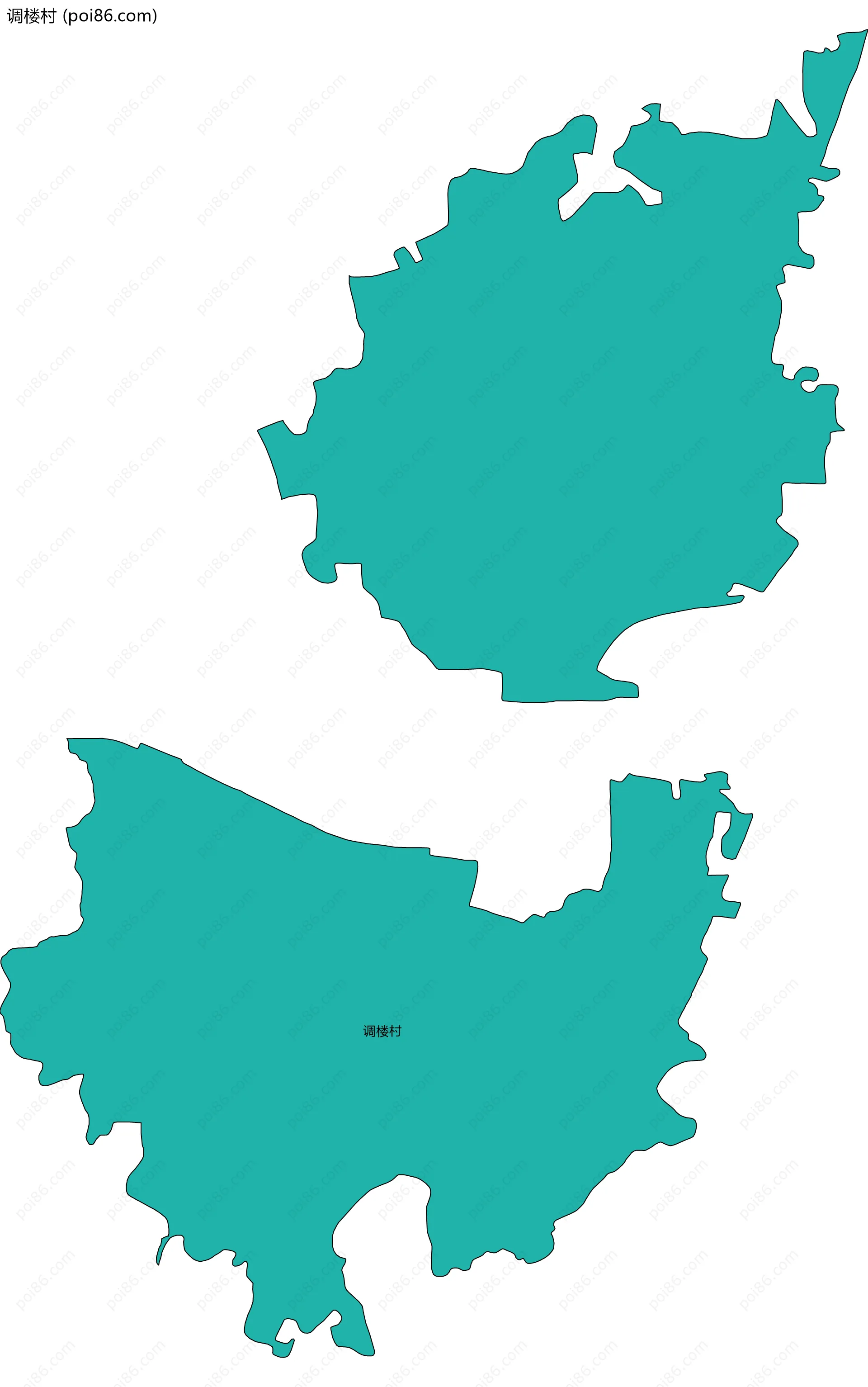 调楼村边界地图