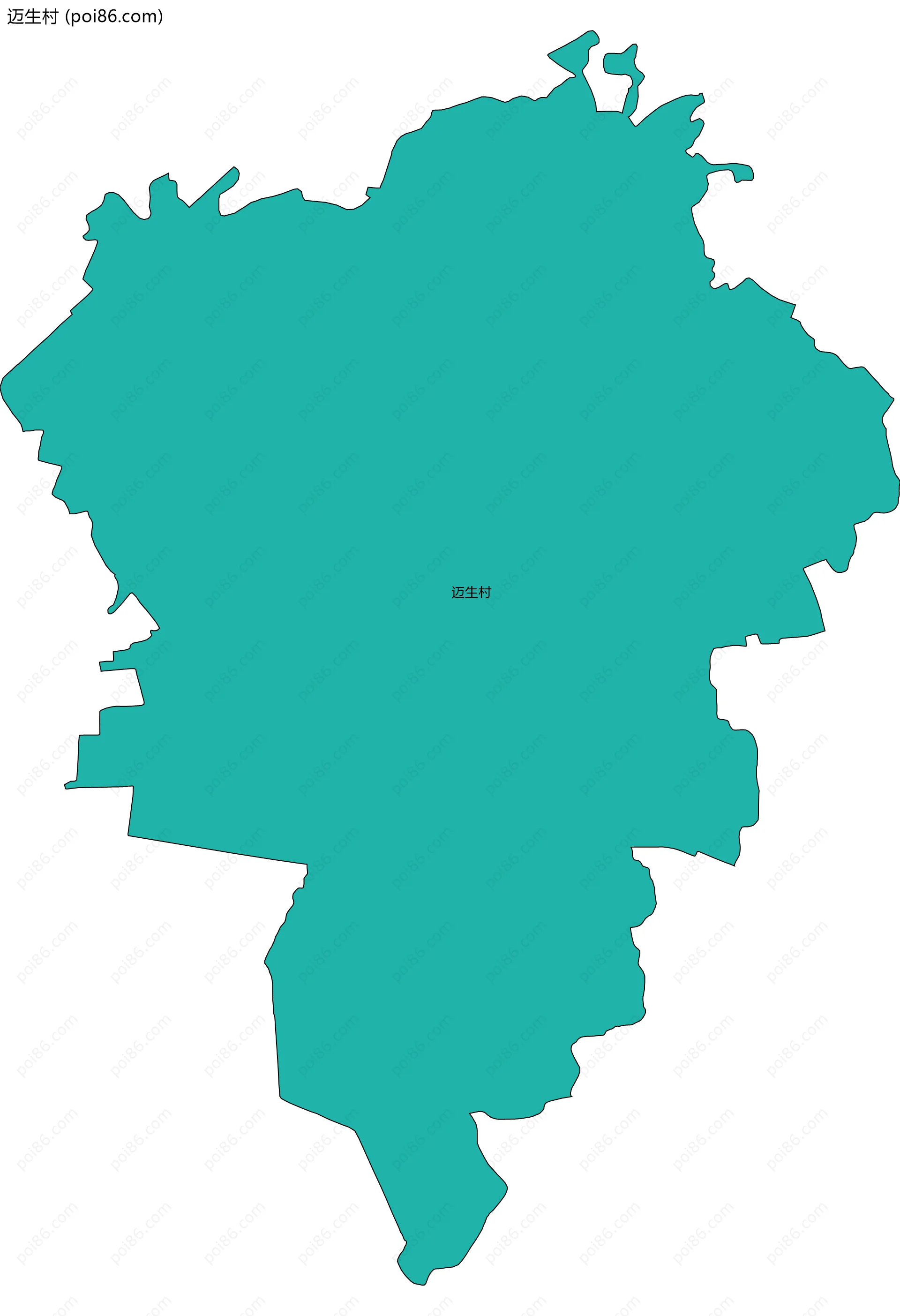 迈生村边界地图