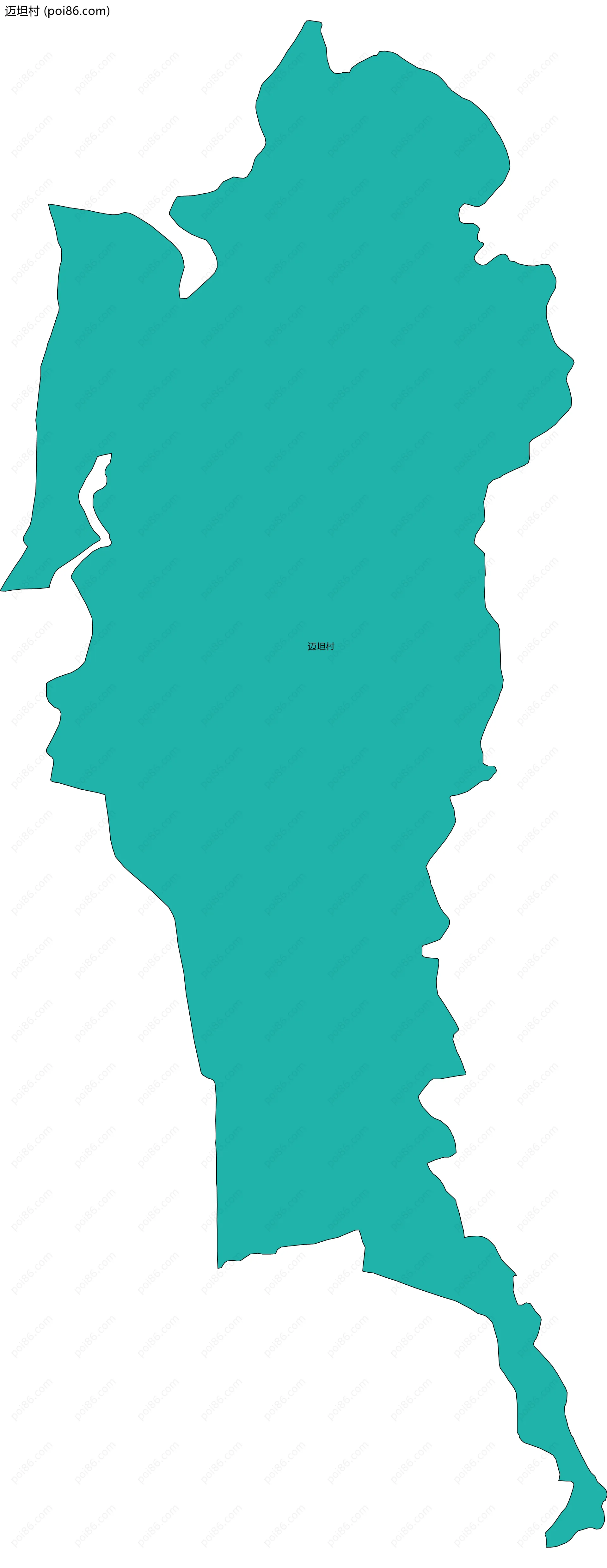 迈坦村边界地图