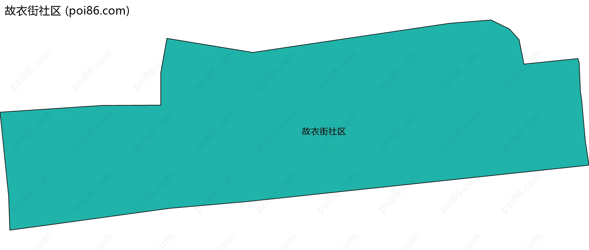 故衣街社区边界地图