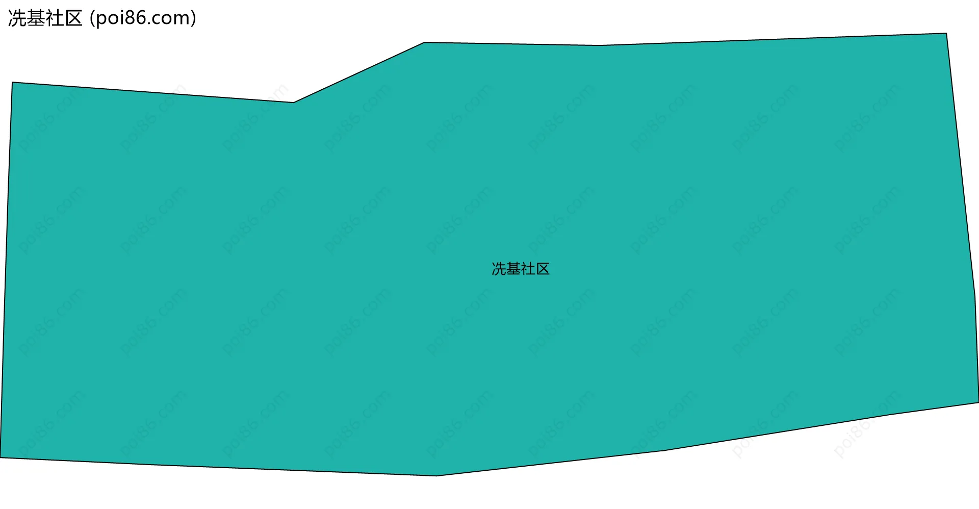 冼基社区边界地图