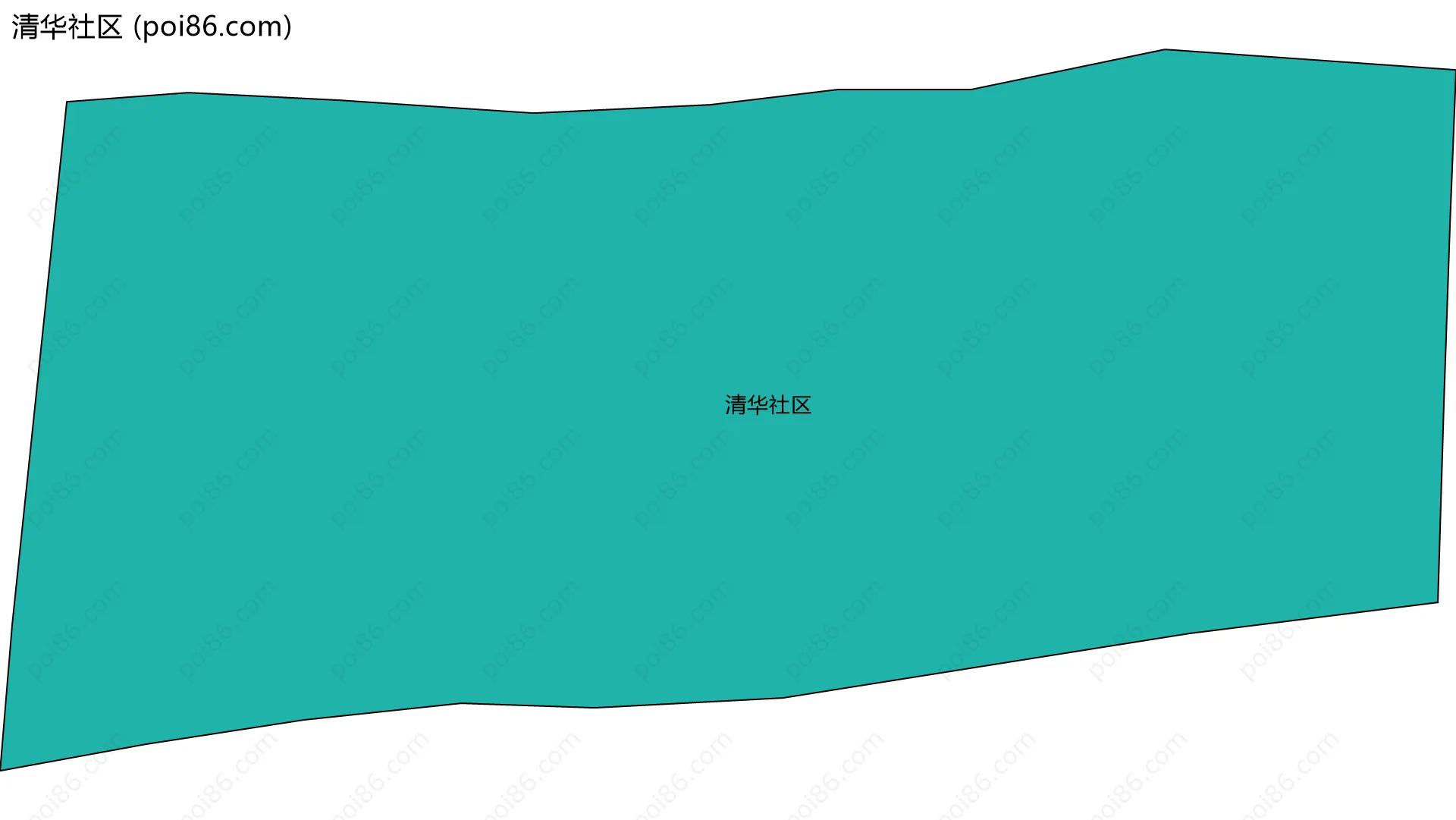 清华社区边界地图