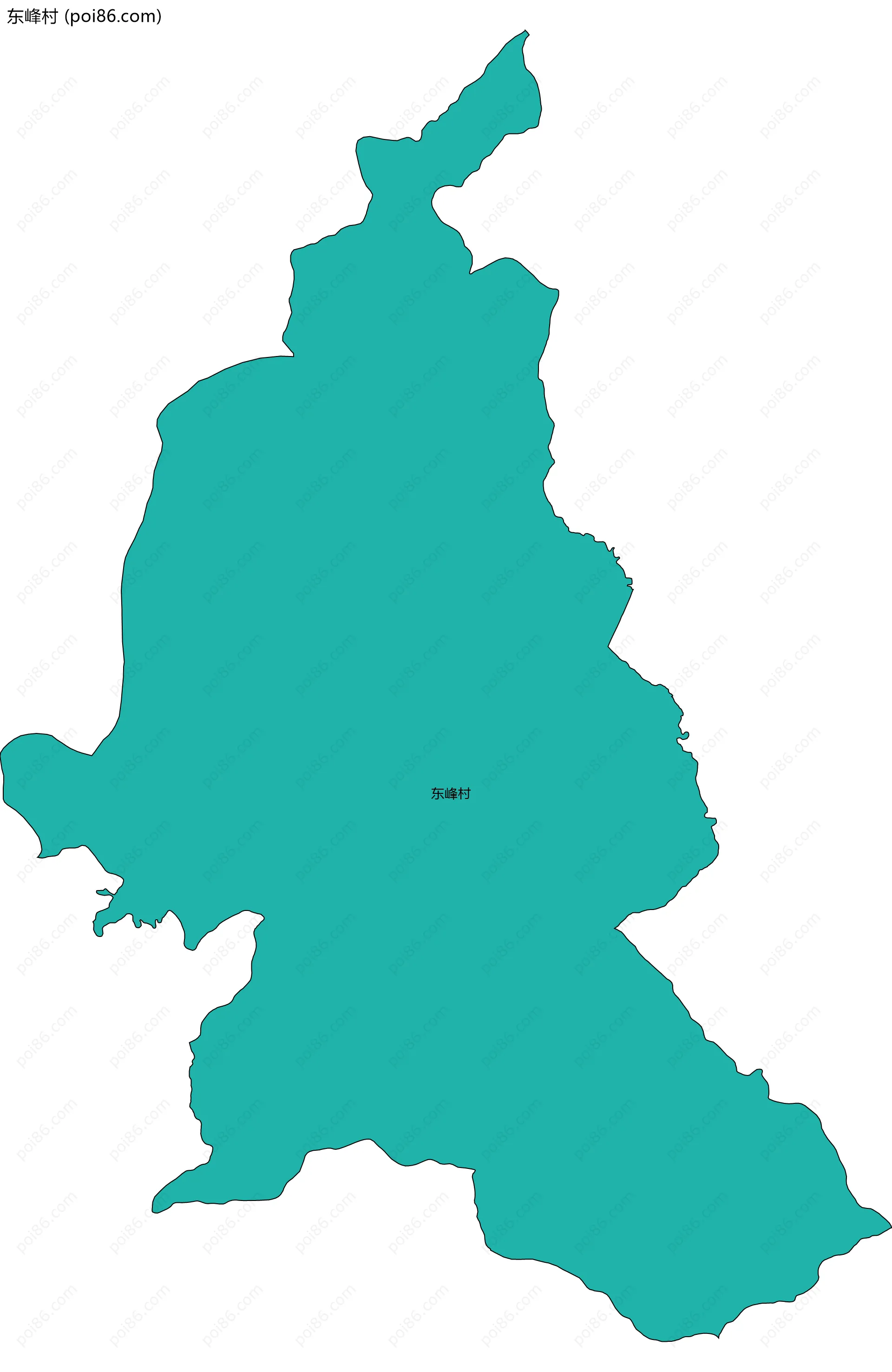 东峰村边界地图