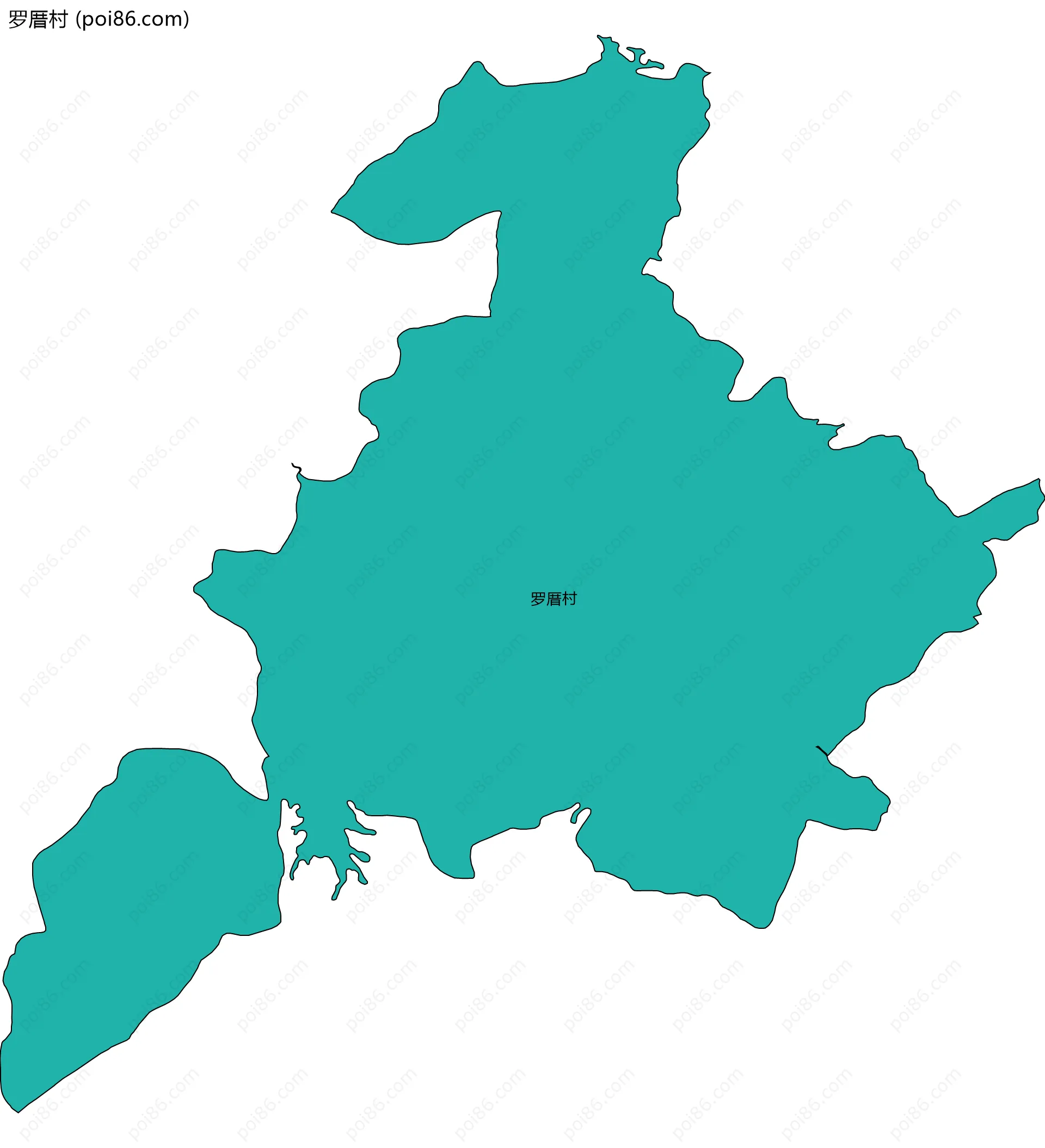 罗厝村边界地图