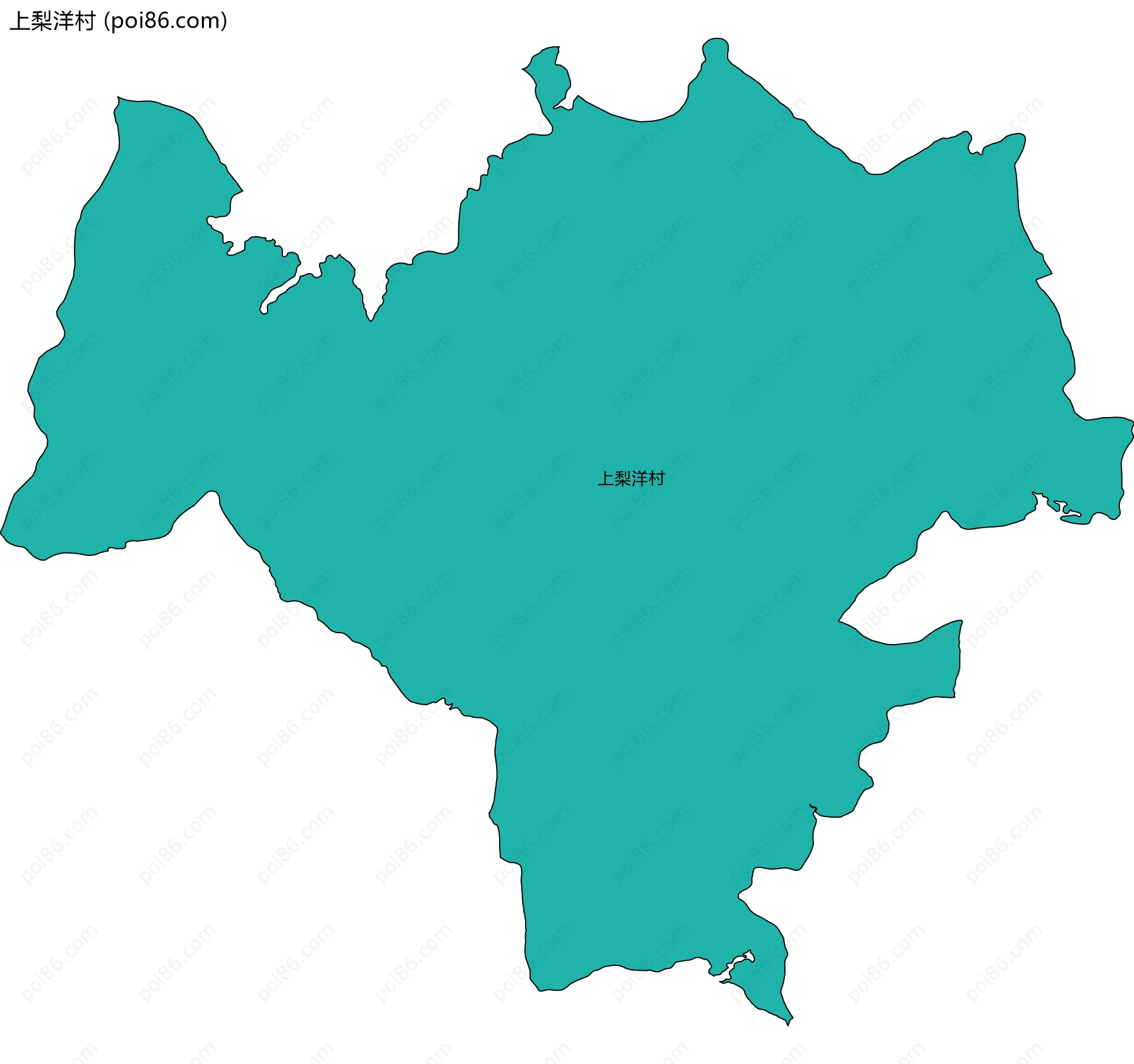 上梨洋村边界地图