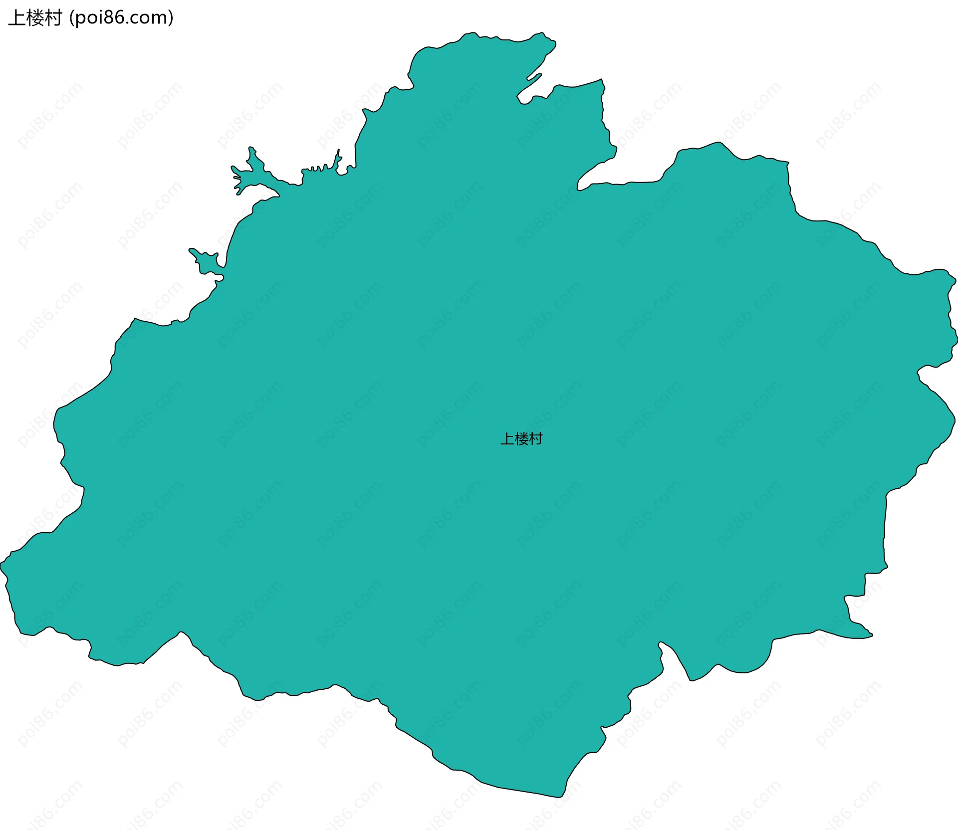上楼村边界地图