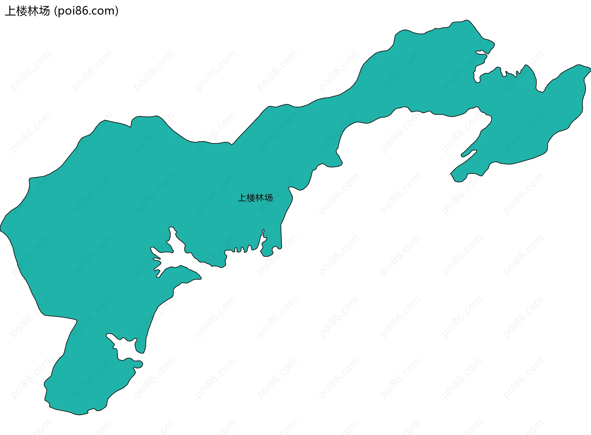 上楼林场边界地图