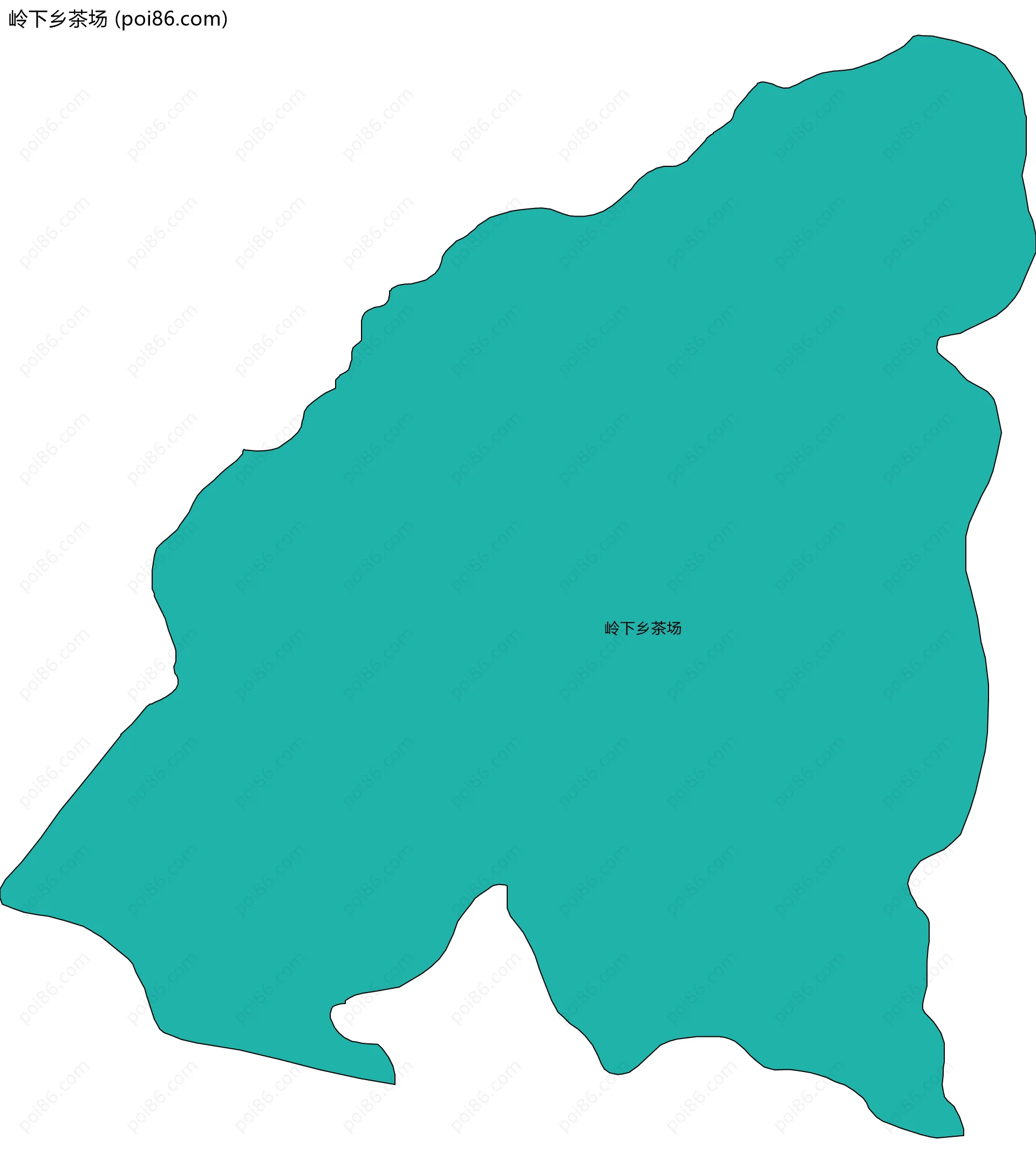 岭下乡茶场边界地图