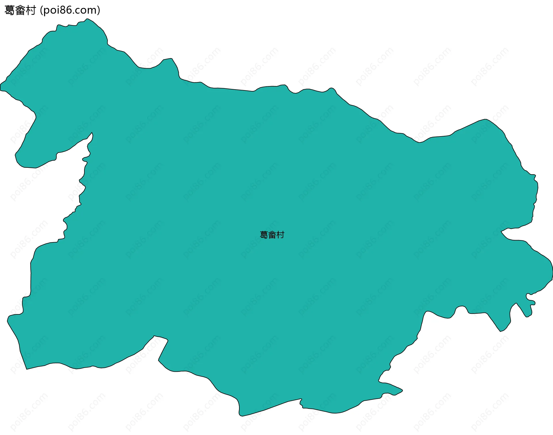 葛畲村边界地图