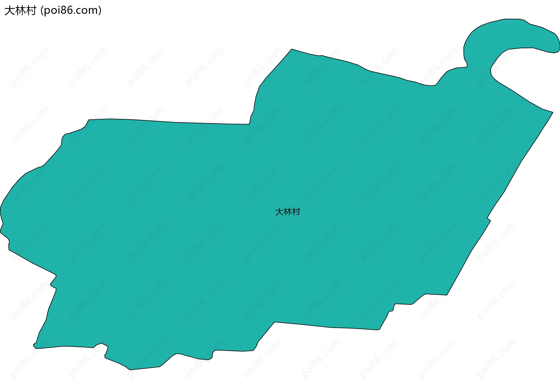 大林村边界地图