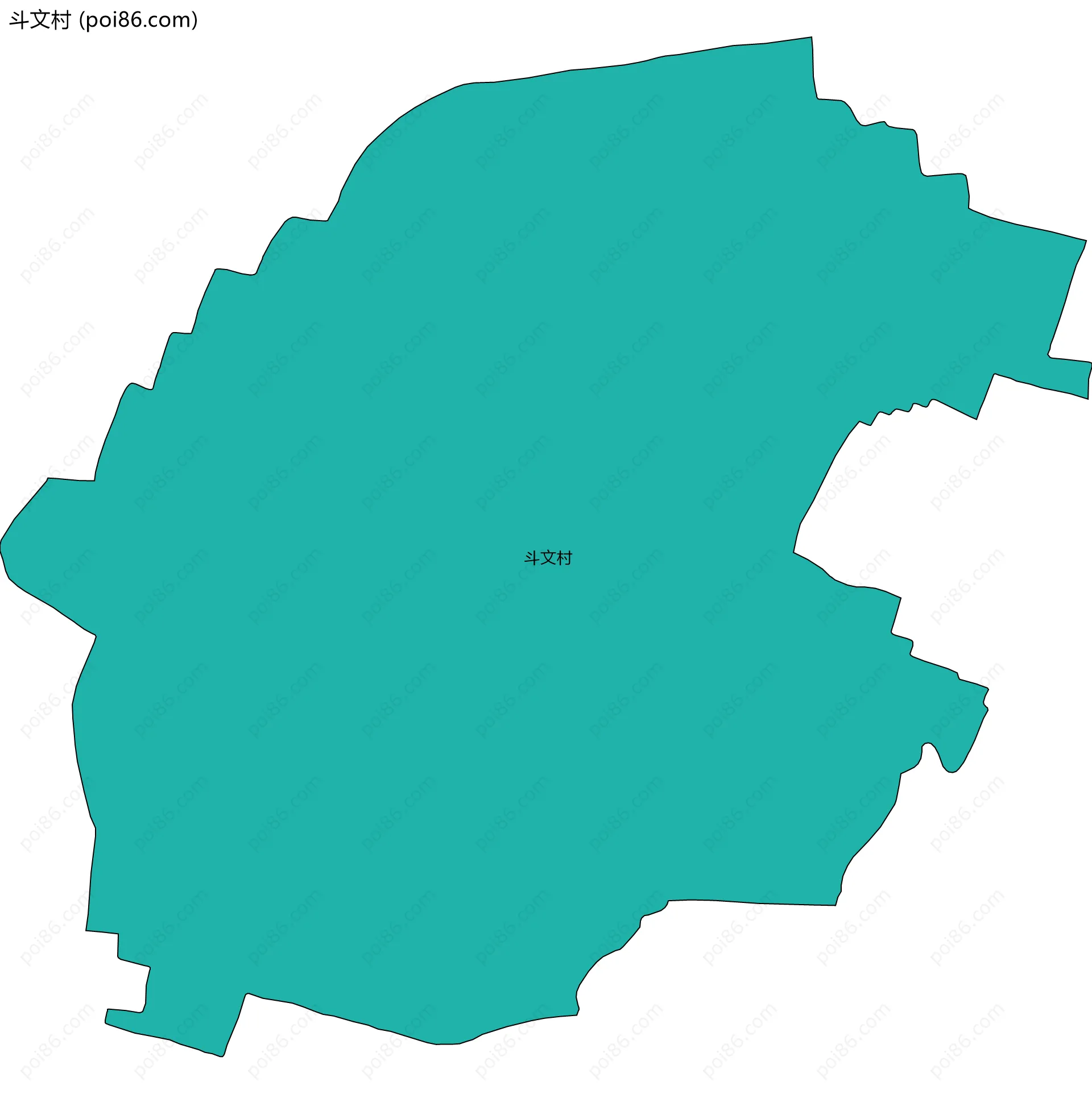 斗文村边界地图
