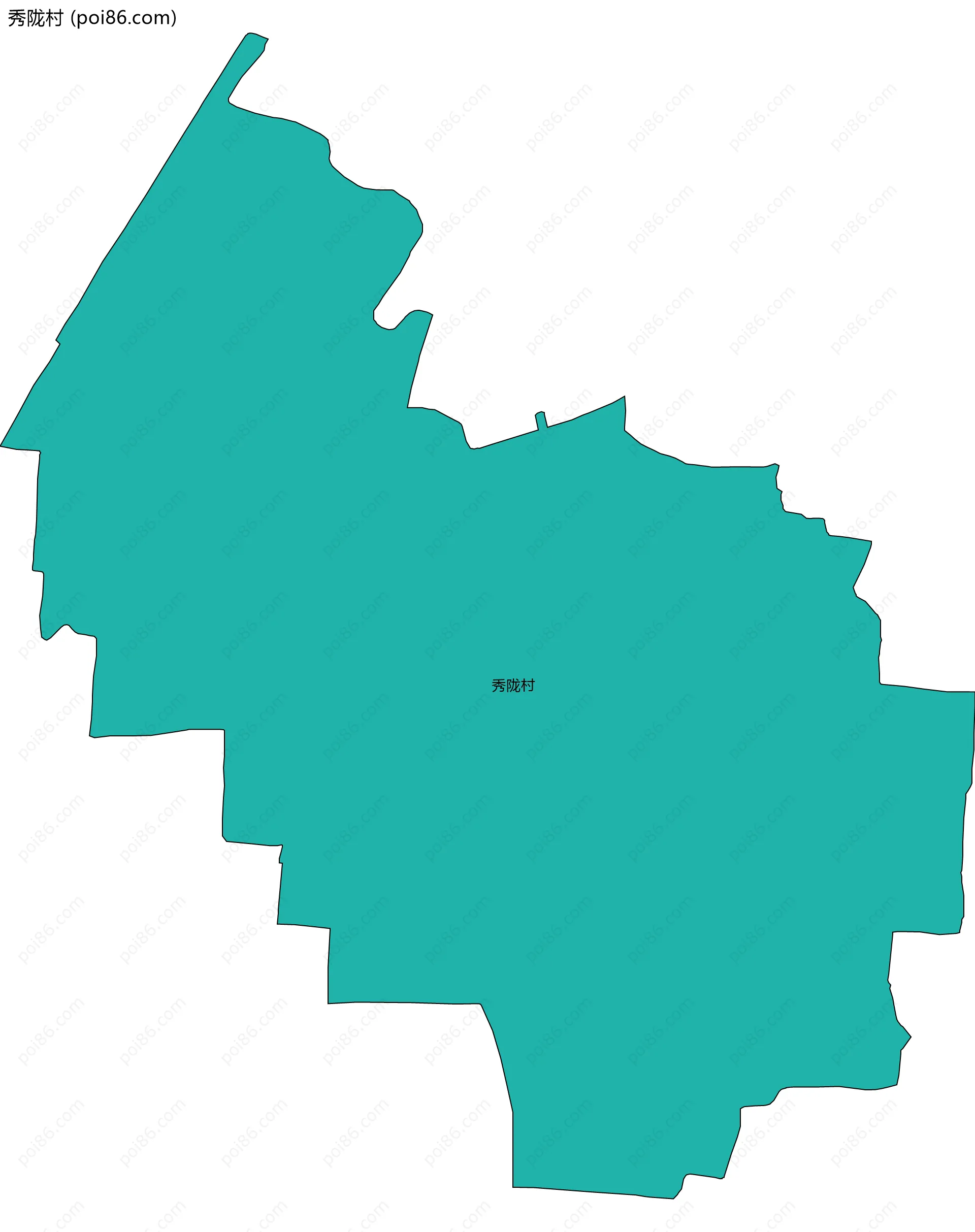 秀陇村边界地图