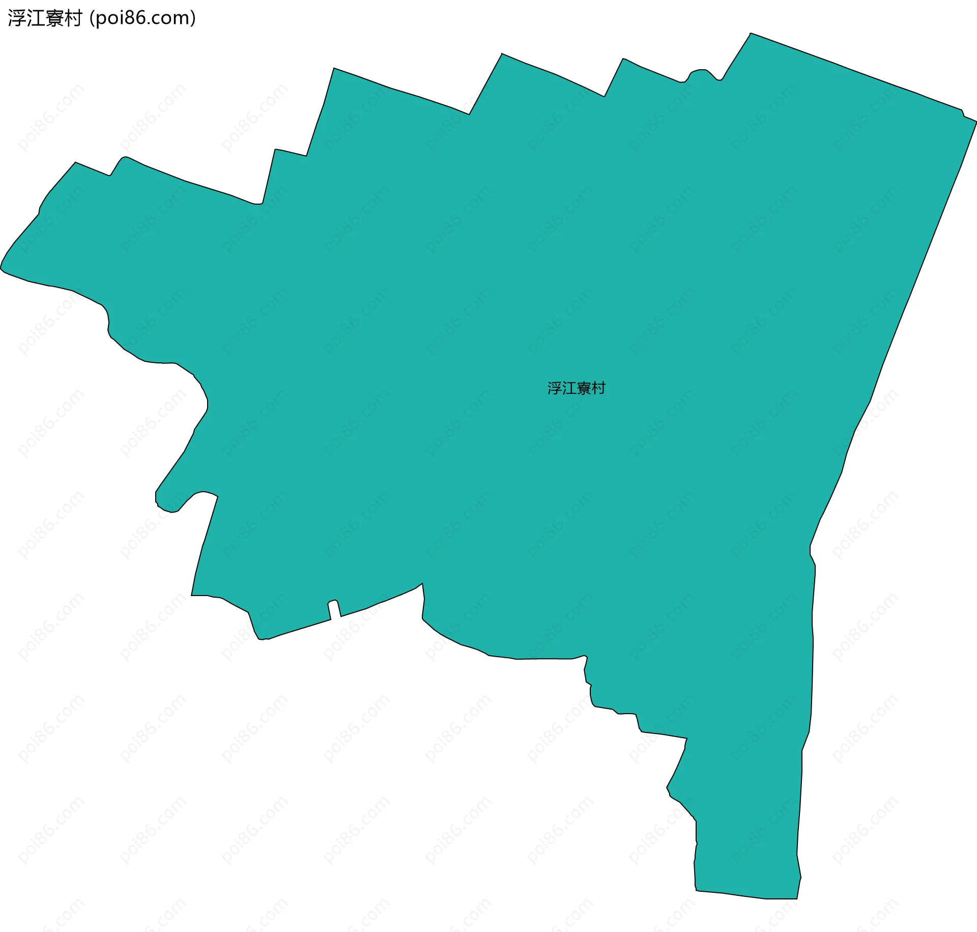 浮江寮村边界地图