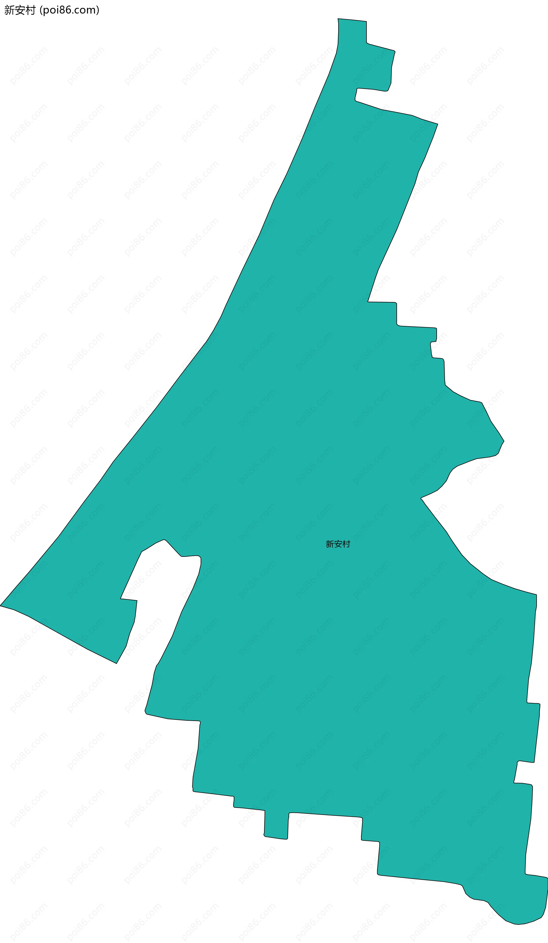 新安村边界地图