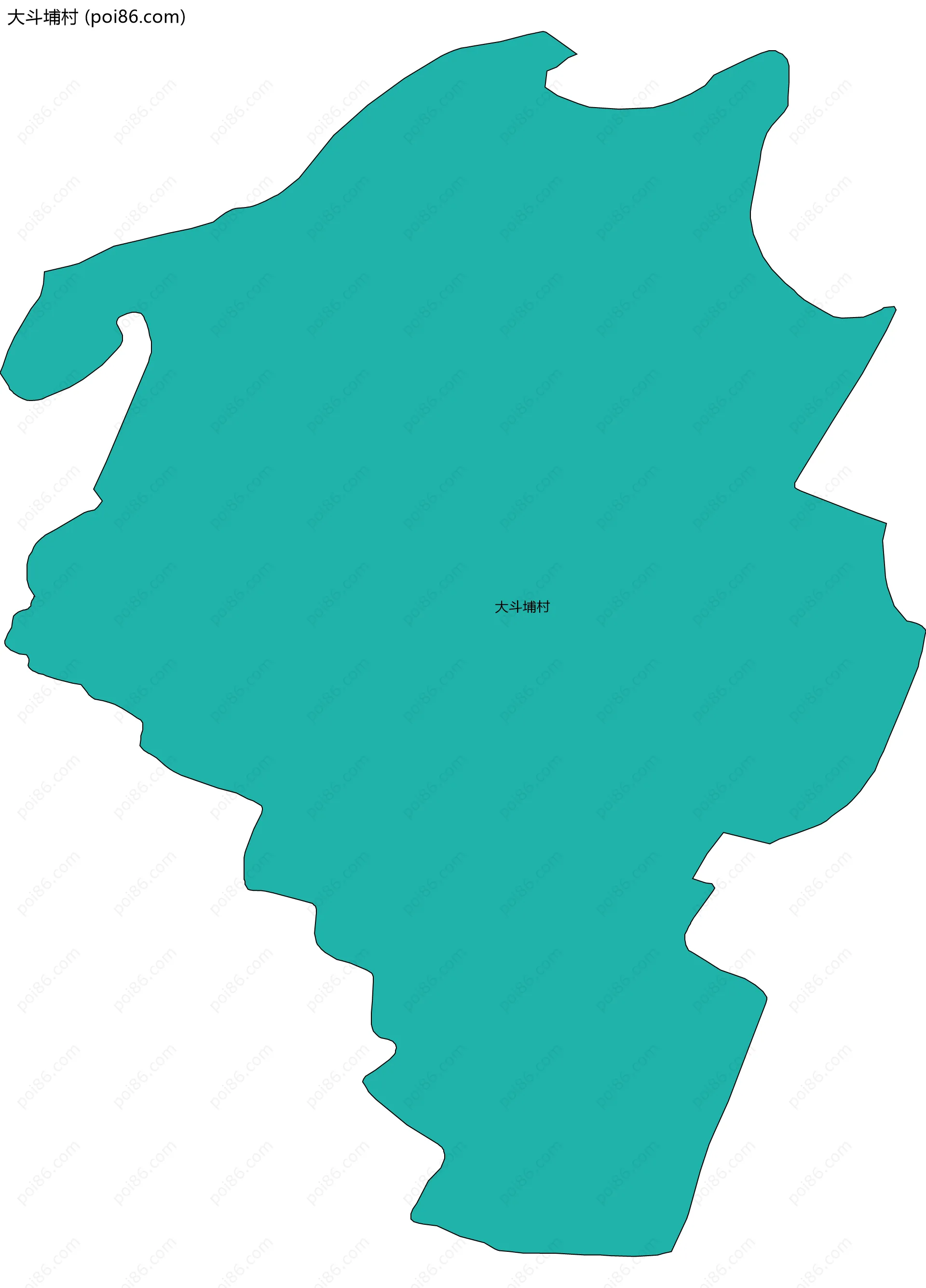 大斗埔村边界地图