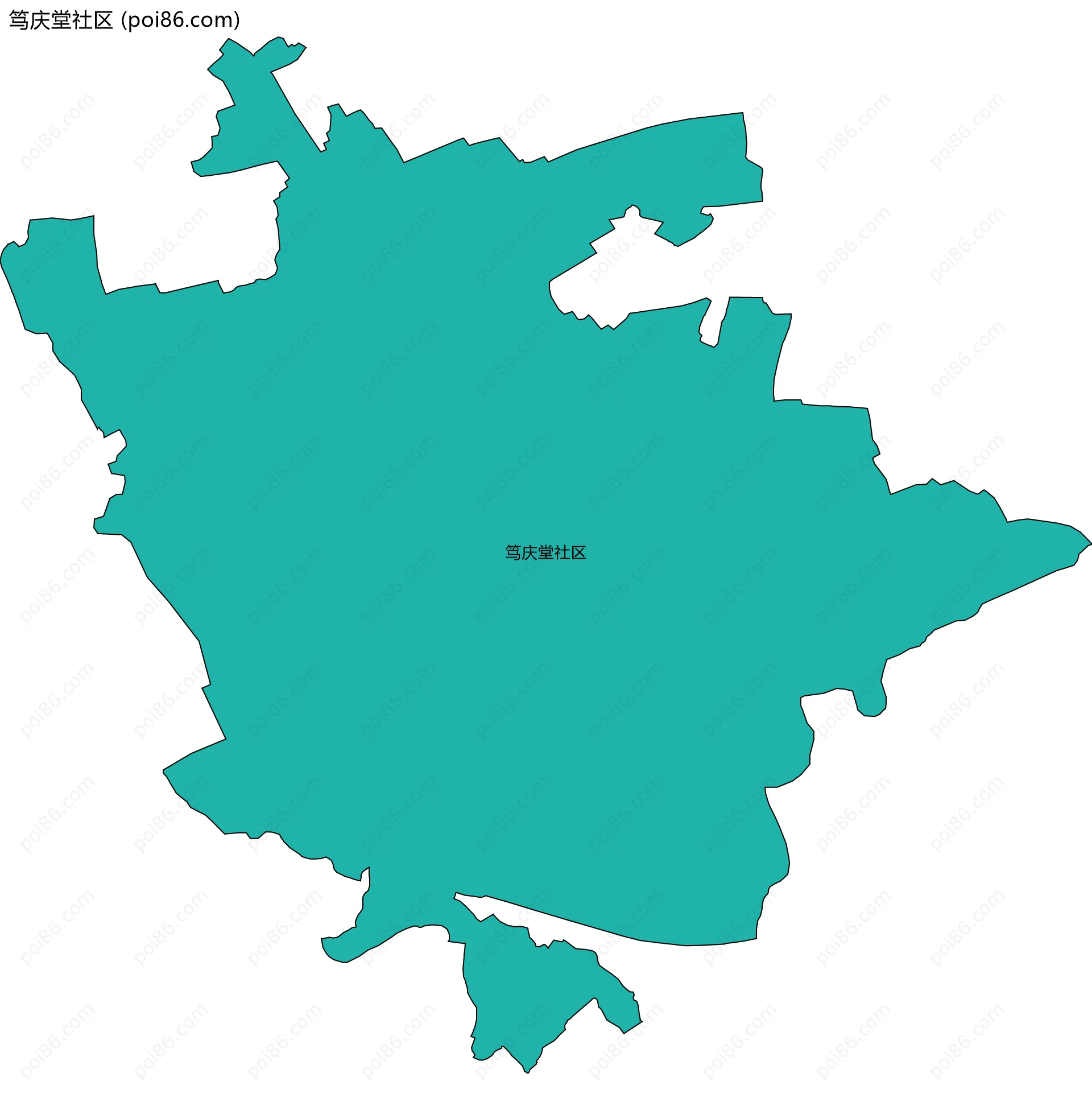 笃庆堂社区边界地图