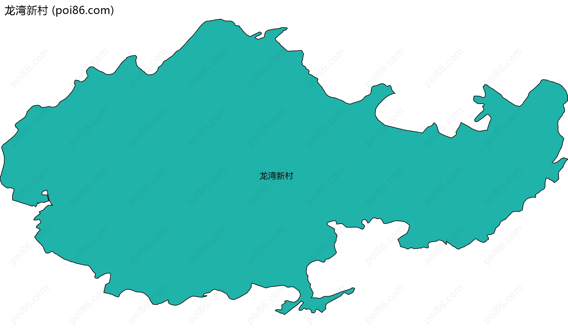 龙湾新村边界地图