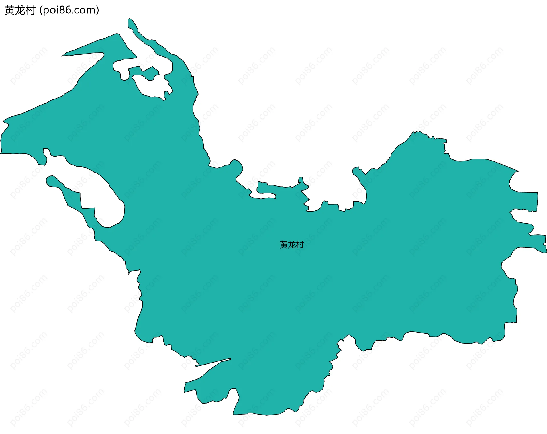 黄龙村边界地图
