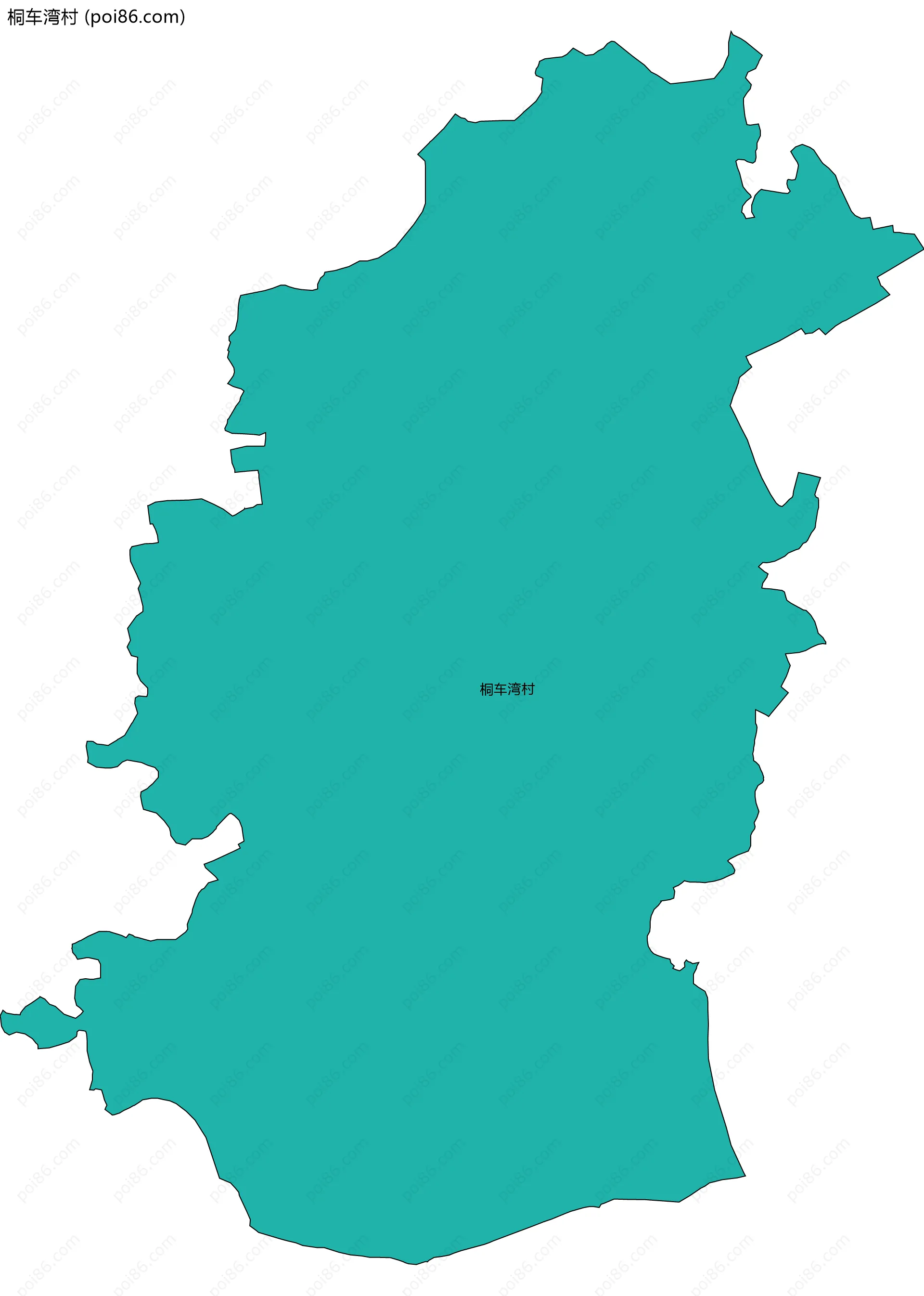 桐车湾村边界地图