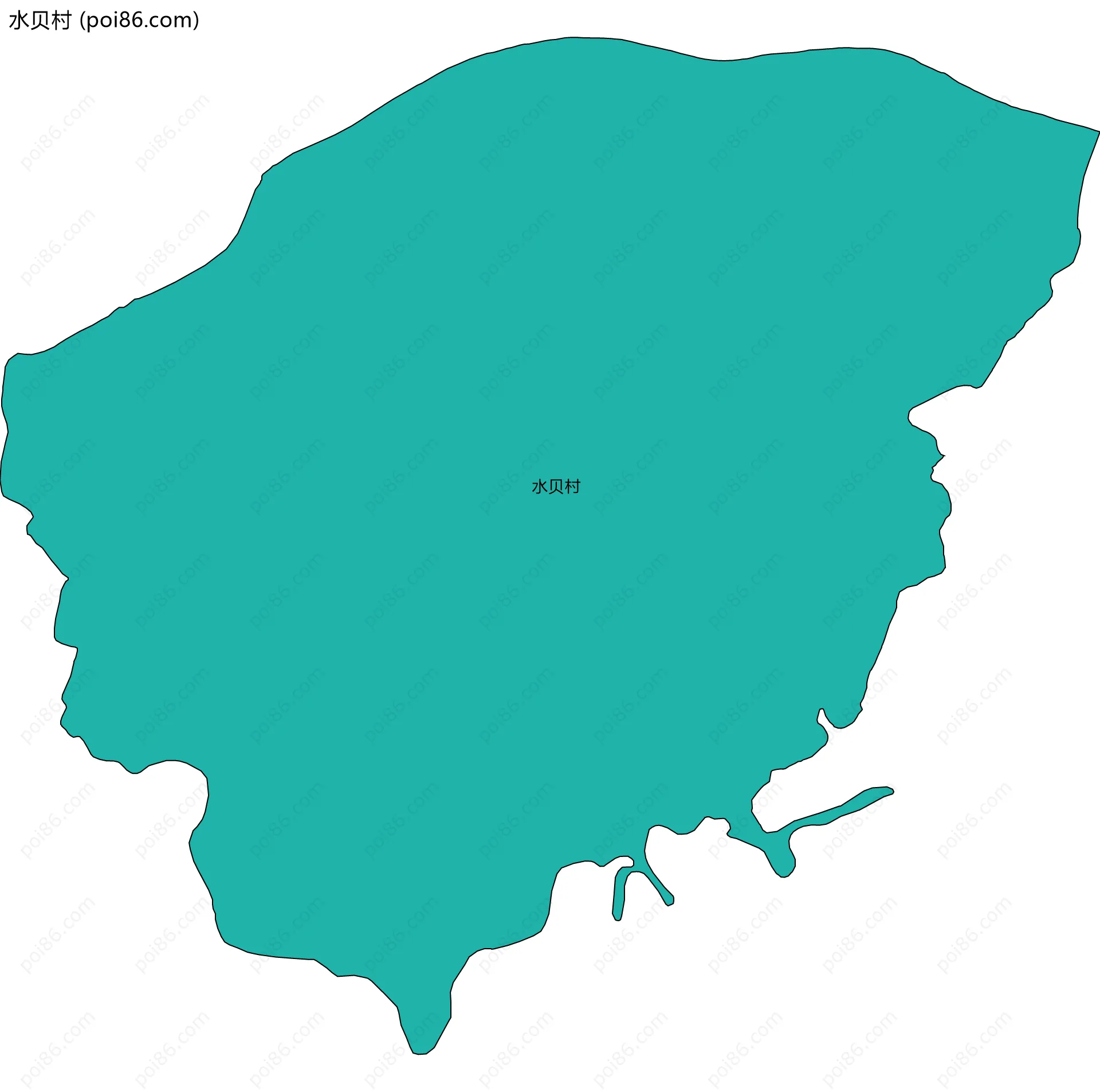 水贝村边界地图