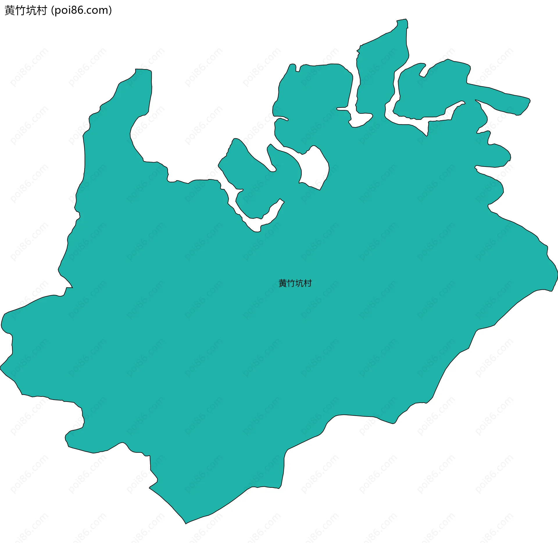 黄竹坑村边界地图