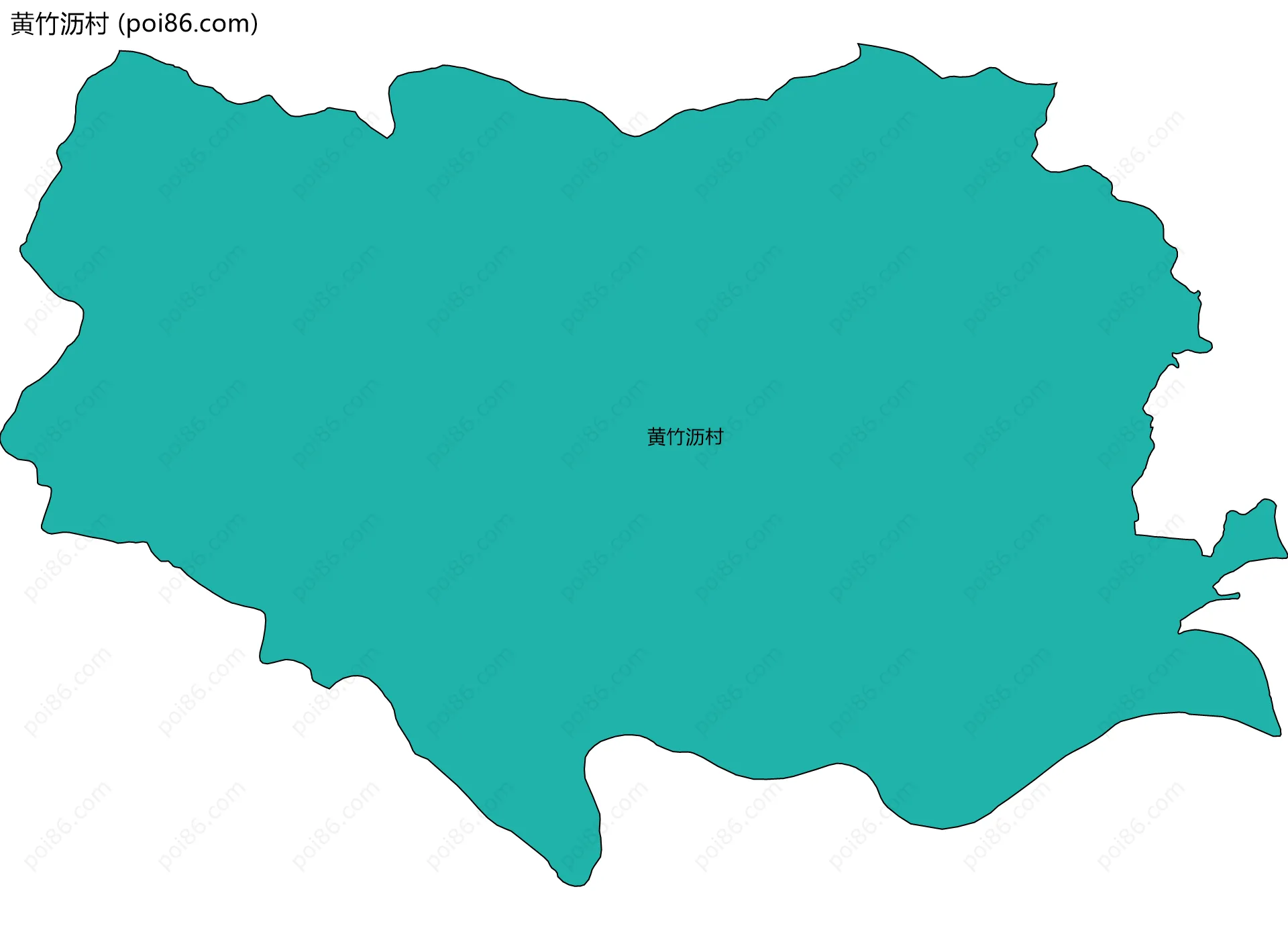 黄竹沥村边界地图