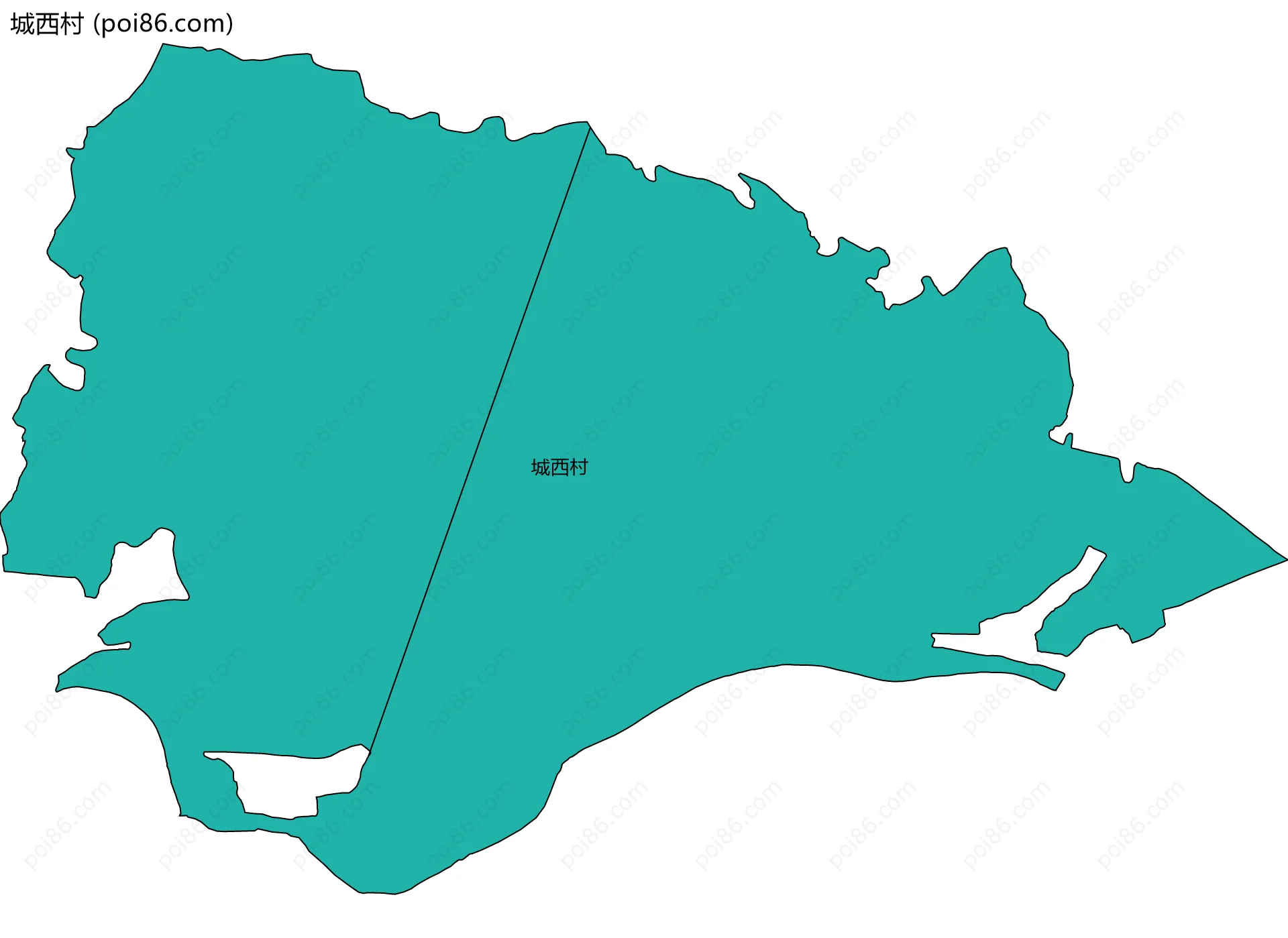 城西村边界地图