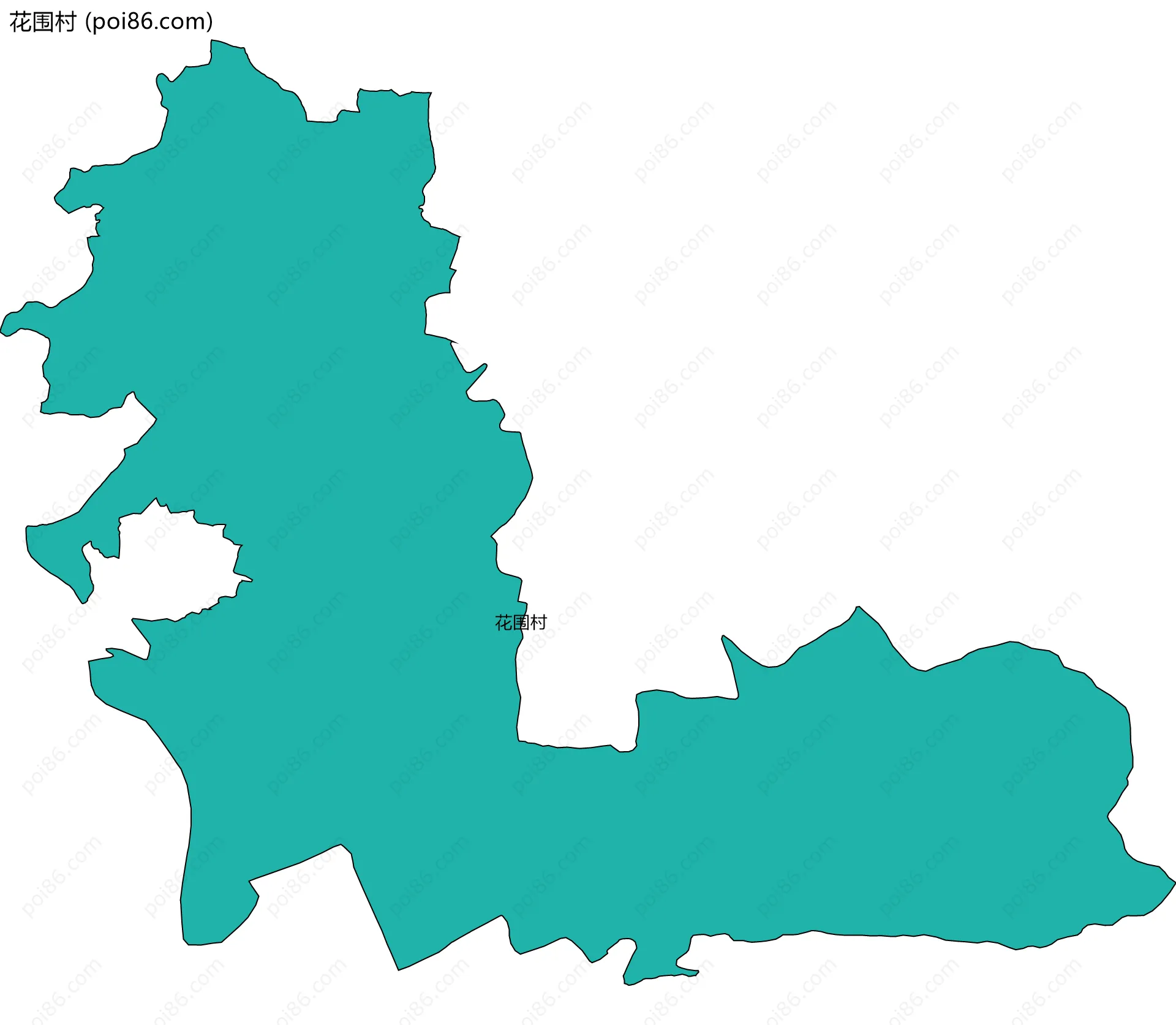 花围村边界地图