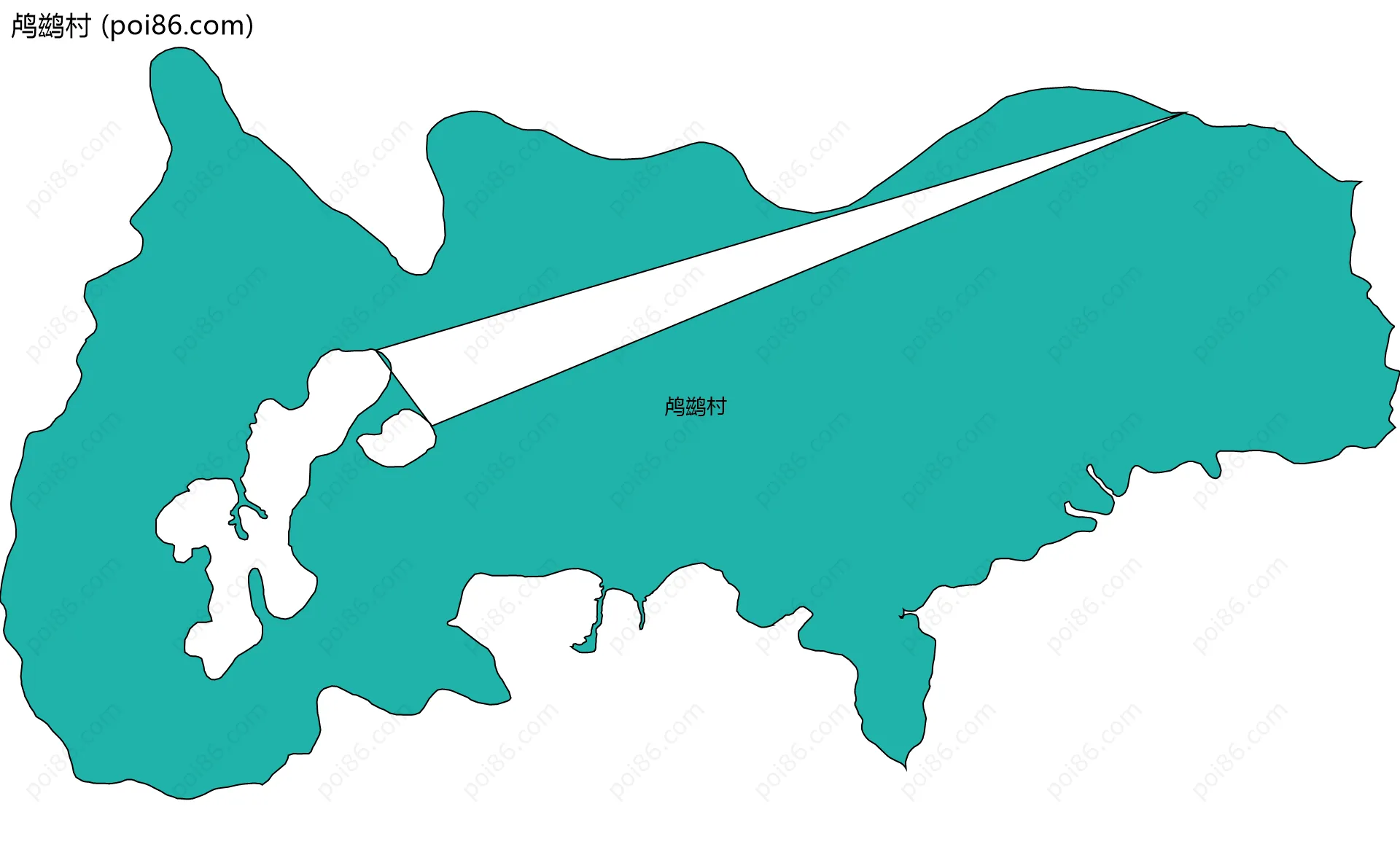 鸬鹚村边界地图