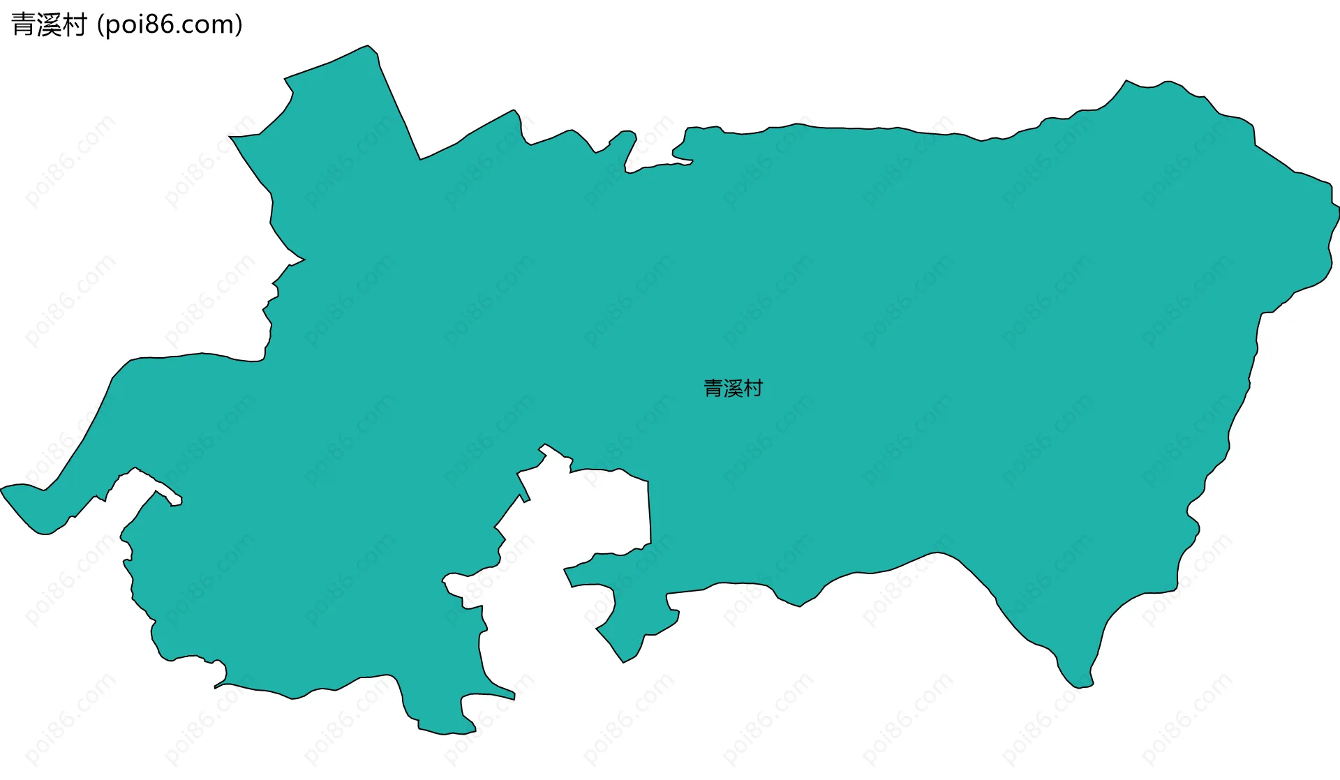 青溪村边界地图