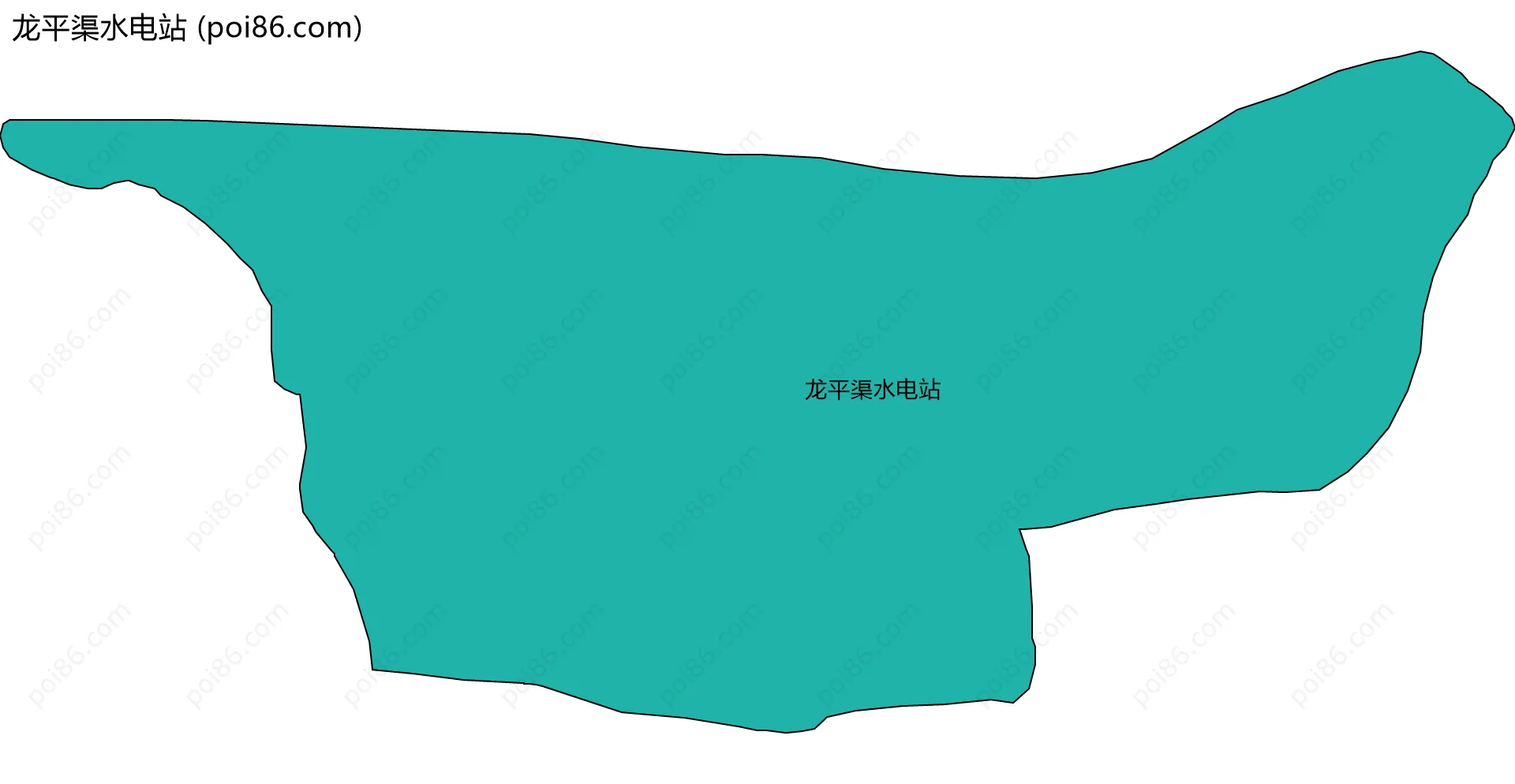 龙平渠水电站边界地图