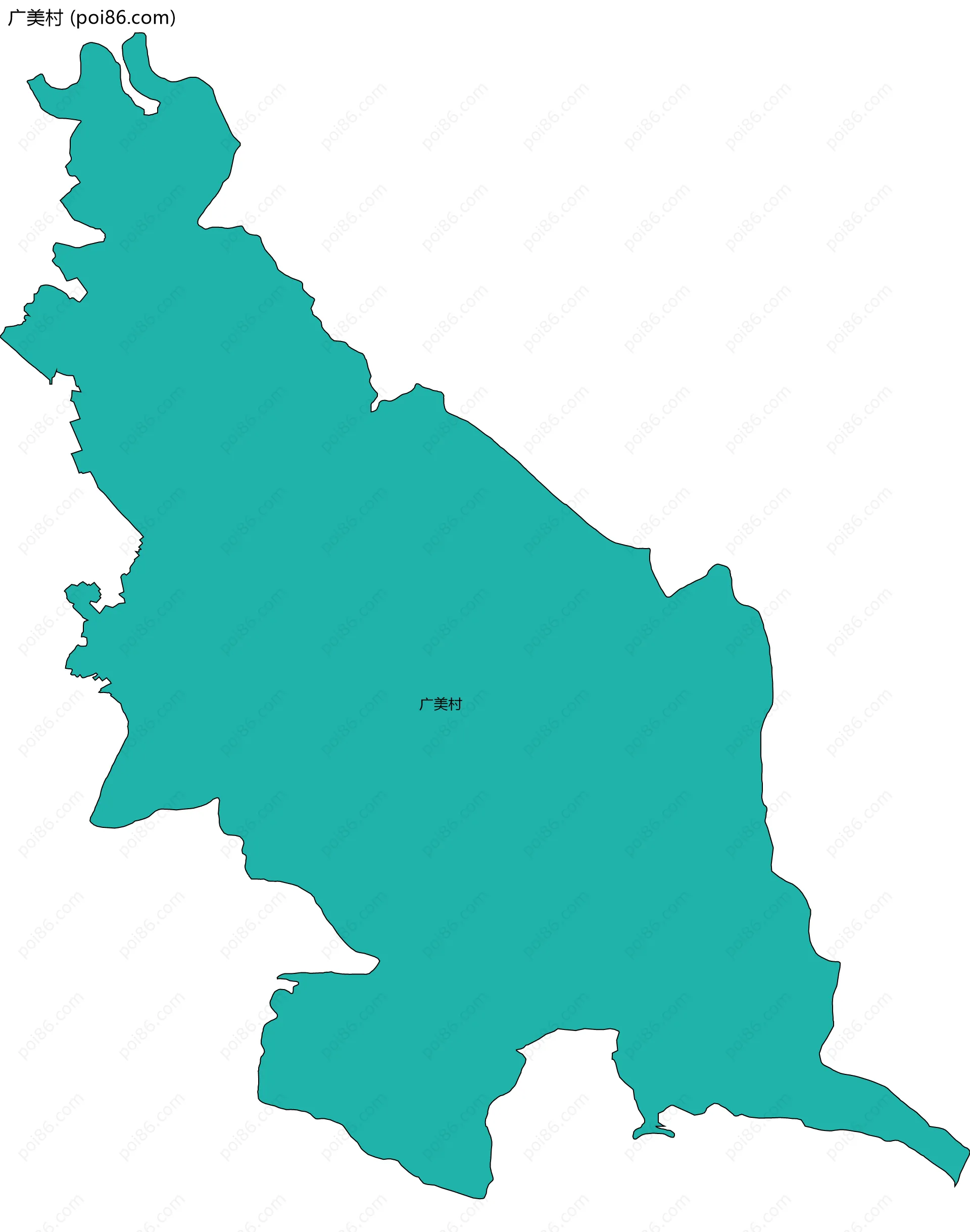 广美村边界地图