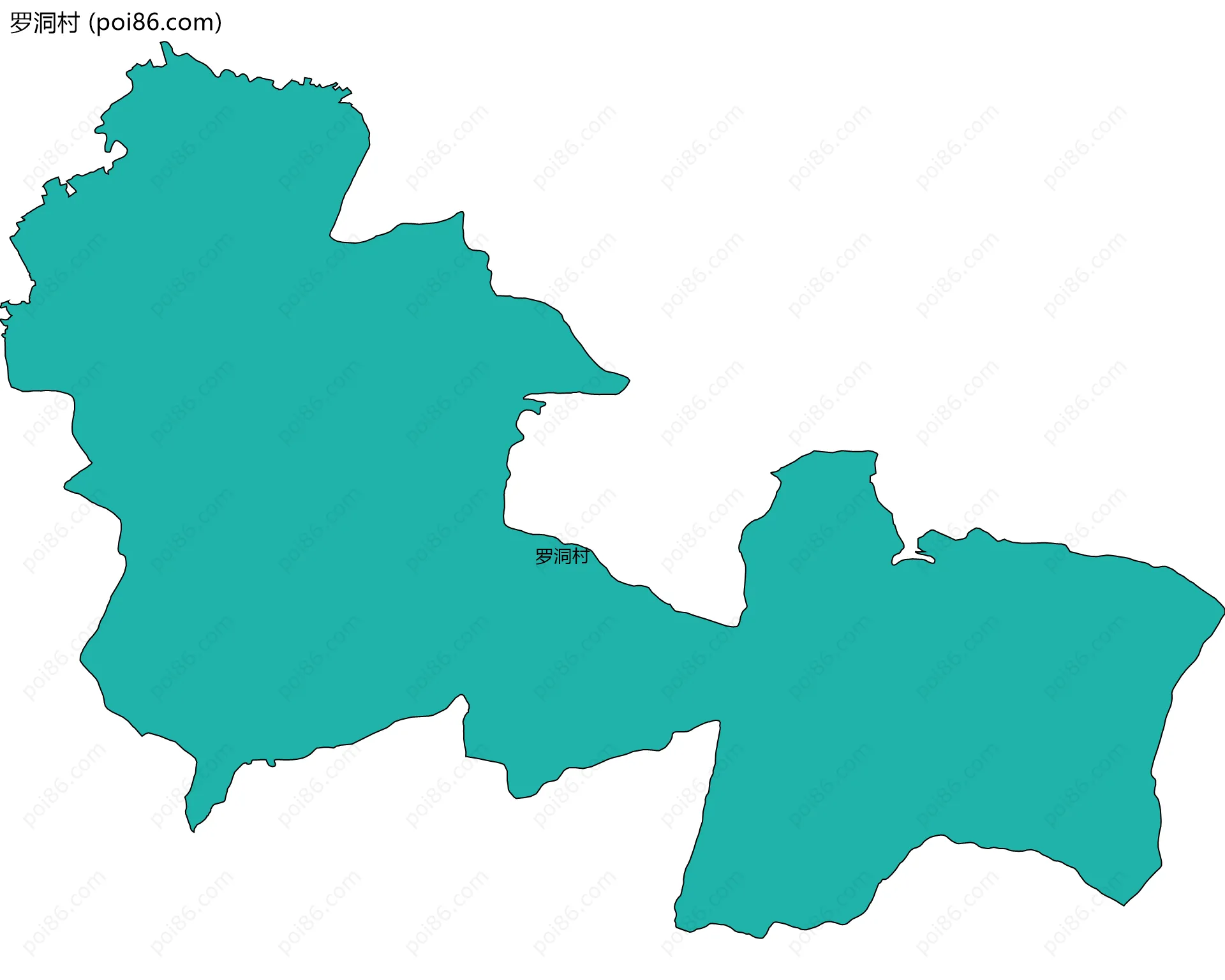 罗洞村边界地图