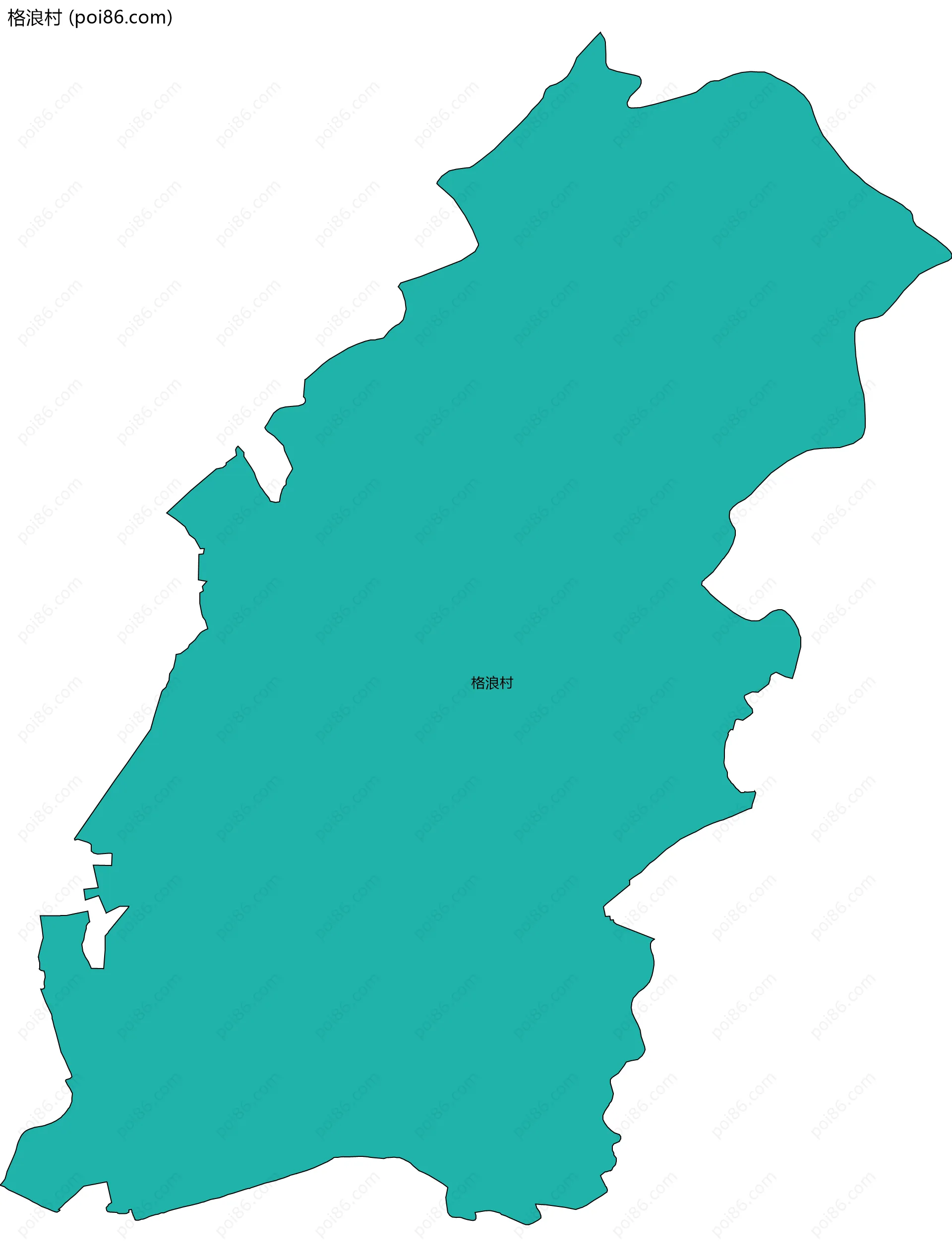 格浪村边界地图