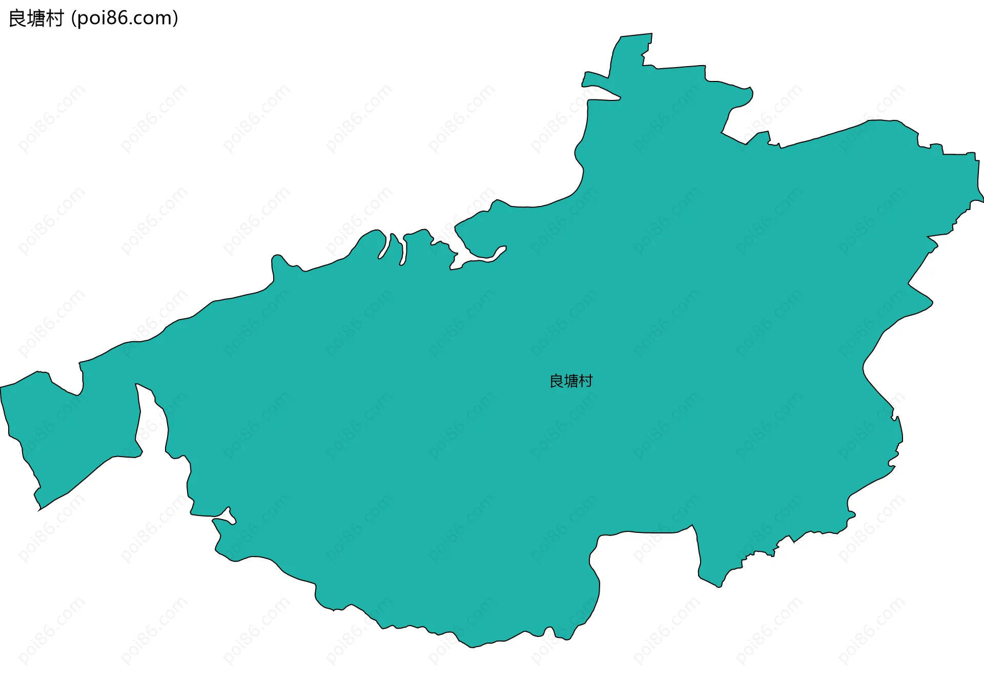 良塘村边界地图